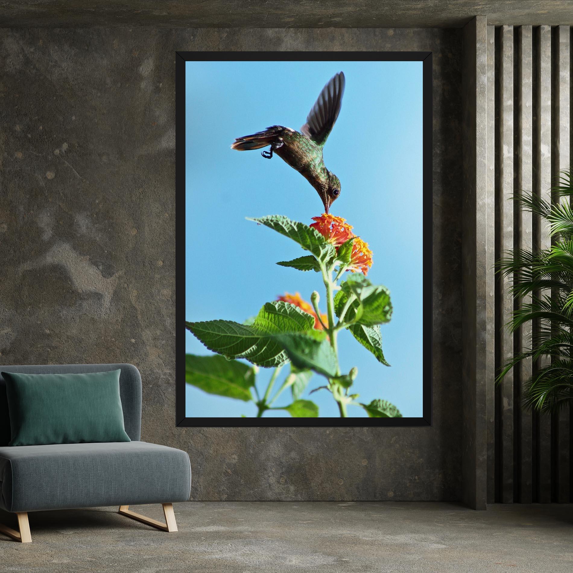 Vászonkép Bird Exotic Flower mockup 7