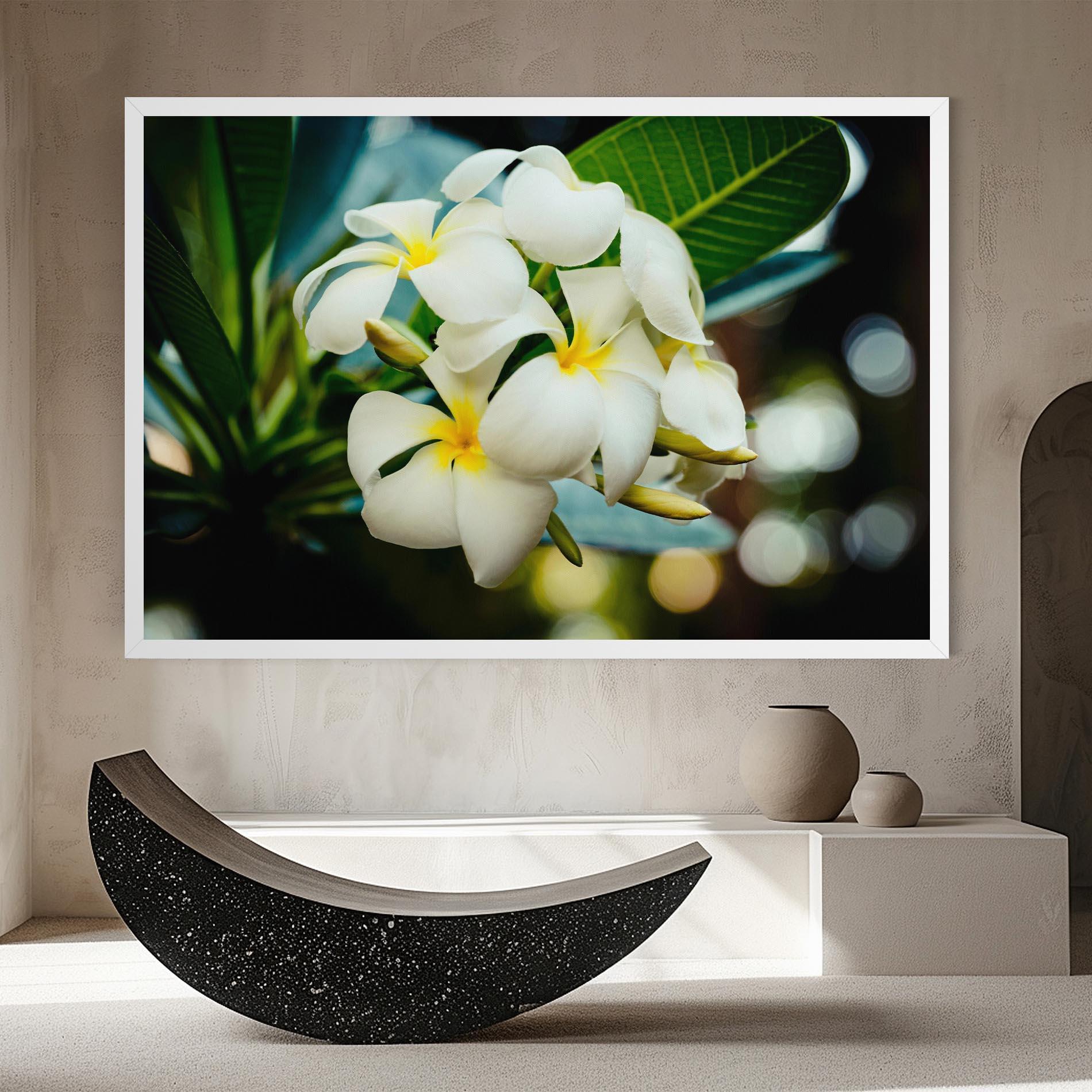 Vászonkép Beautiful White Exotic mockup 8