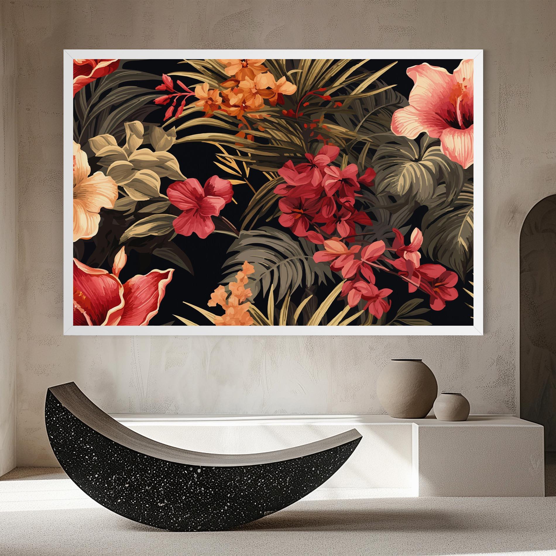 Vászonkép Exotic Flower Plant mockup 8