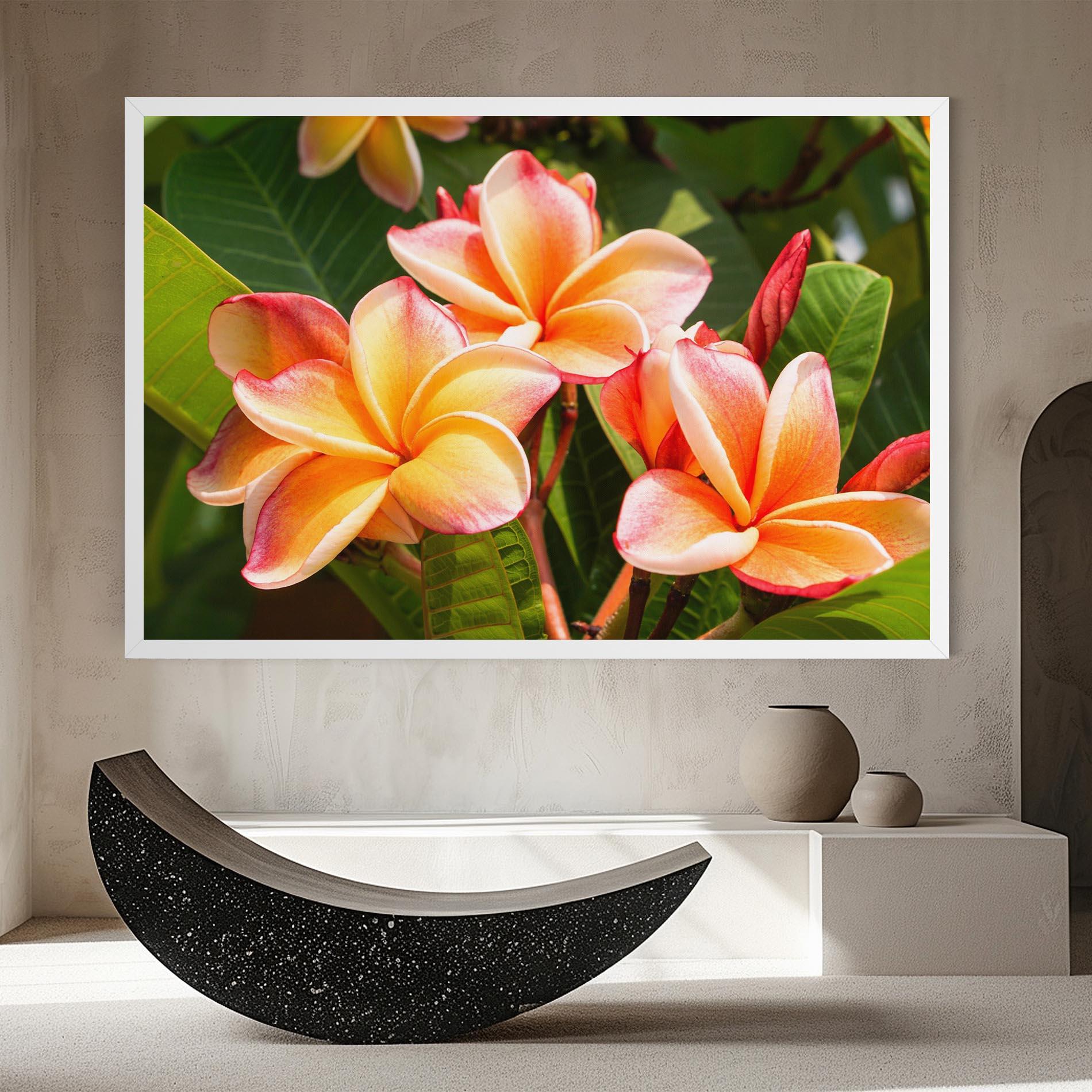 Vászonkép Pretty Plumeria mockup 8