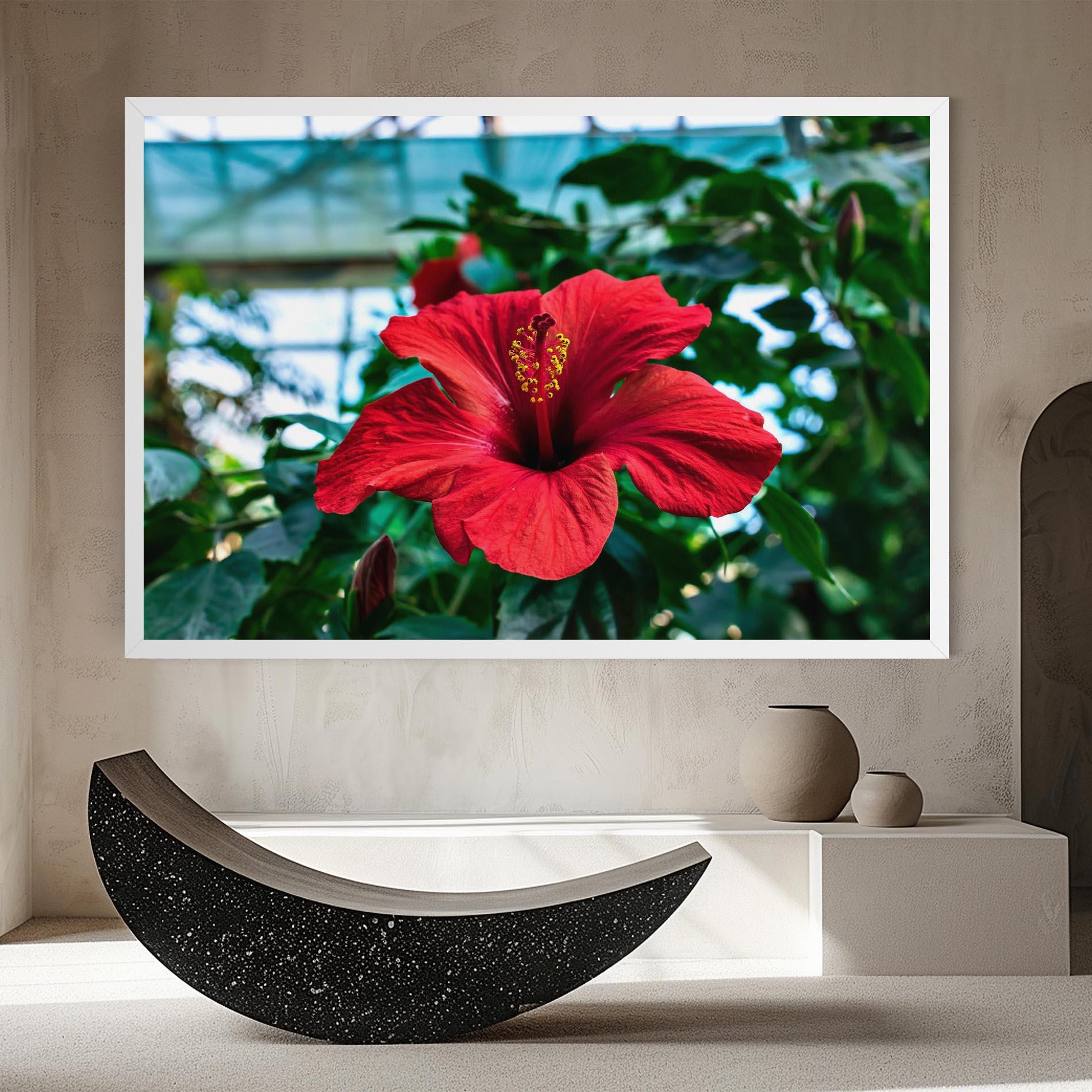 Vászonkép Red Exotic Plant mockup 8