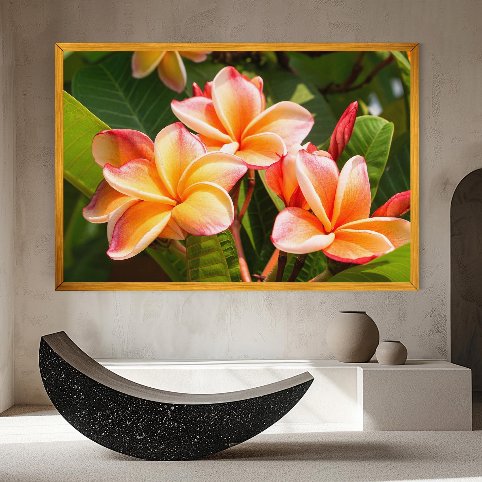 Vászonkép Pretty Plumeria mockup 8