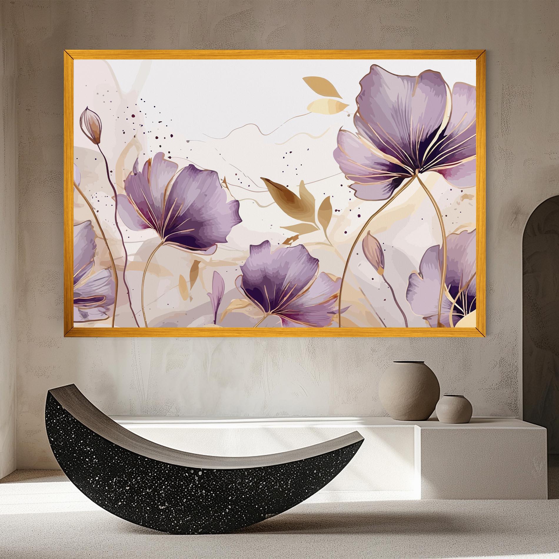 Vászonkép Purple Gold Exotic mockup 8