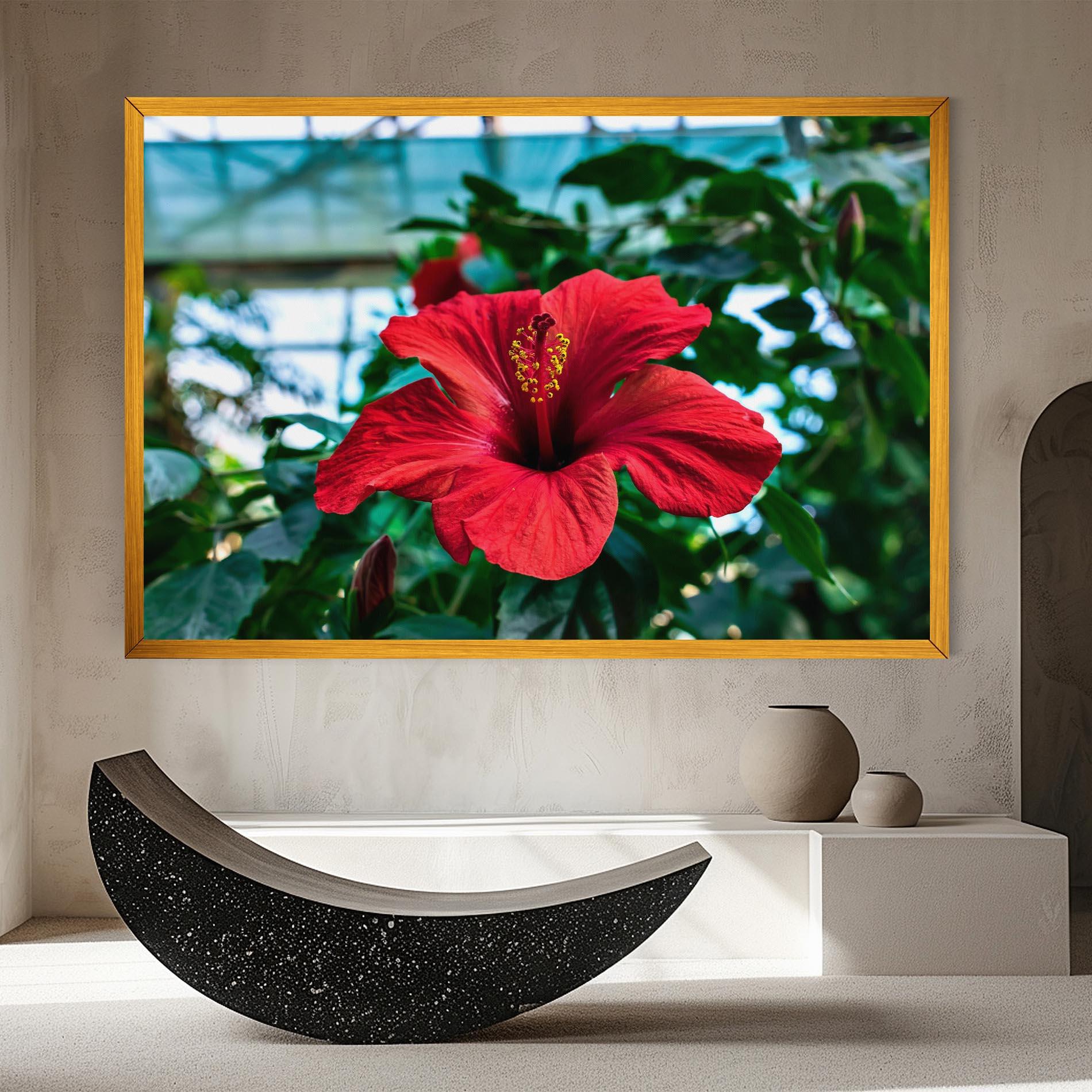 Vászonkép Red Exotic Plant mockup 8