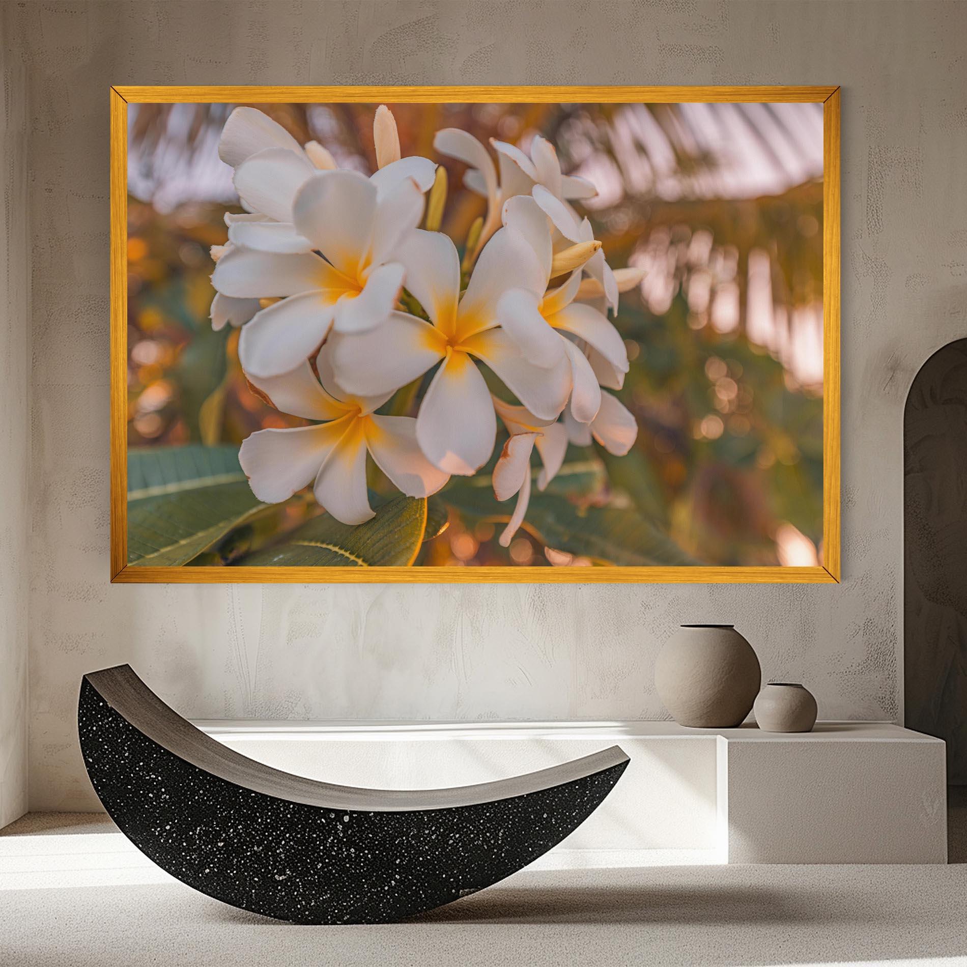 Vászonkép White Plumeria mockup 8