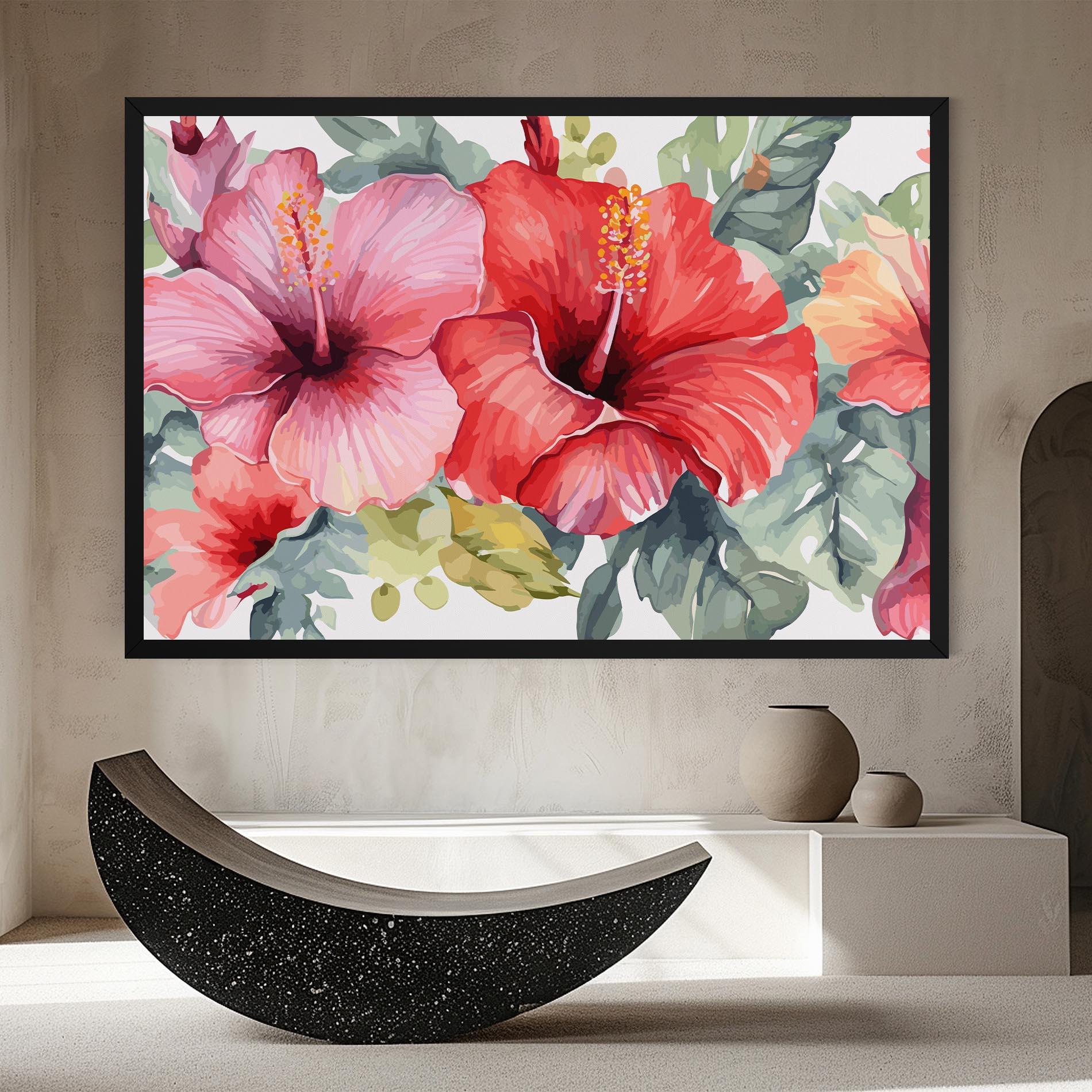 Vászonkép Pink Red Exotic mockup 8