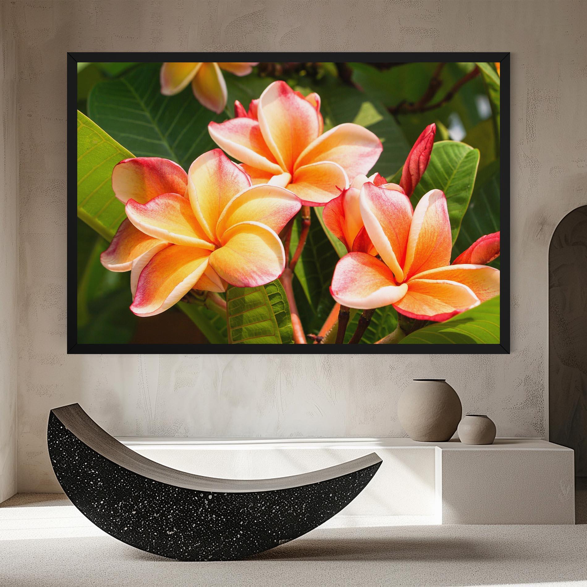 Vászonkép Pretty Plumeria mockup 8