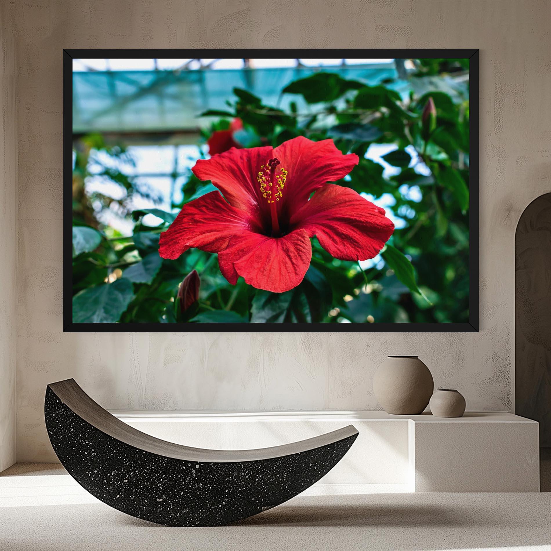 Vászonkép Red Exotic Plant mockup 8