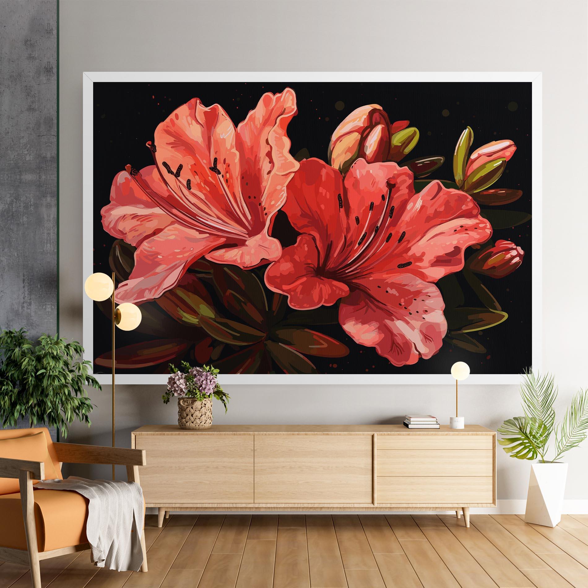 Vászonkép Art Exotic Flower mockup 9