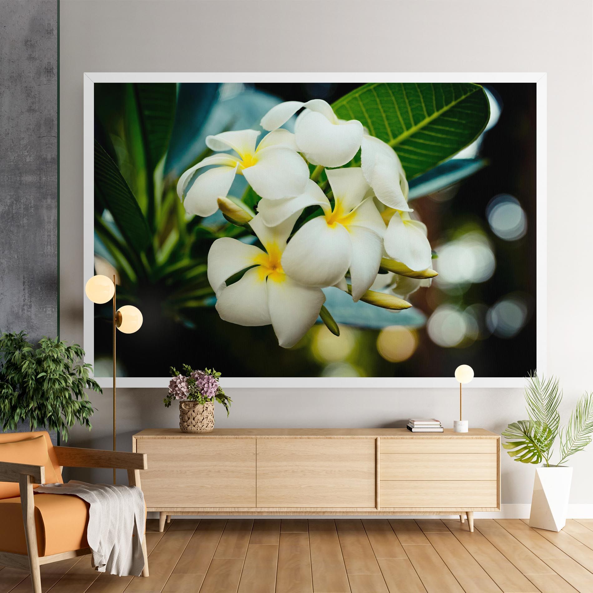 Beautiful White Exotic mockup 9