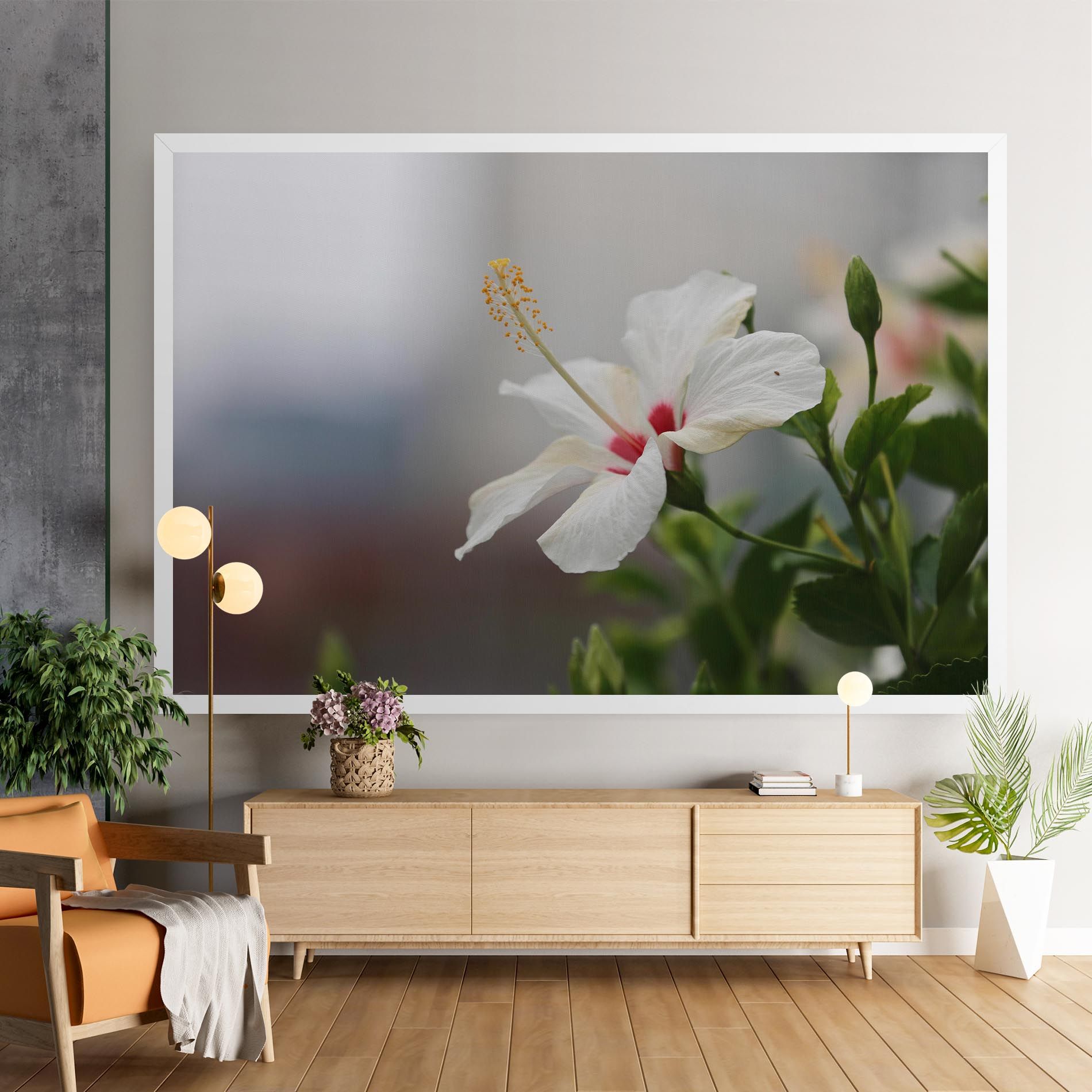 Exotic White Flower mockup 9