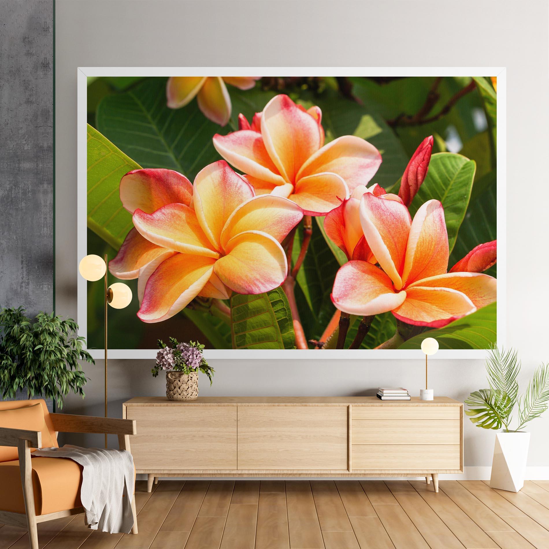 Vászonkép Pretty Plumeria mockup 9