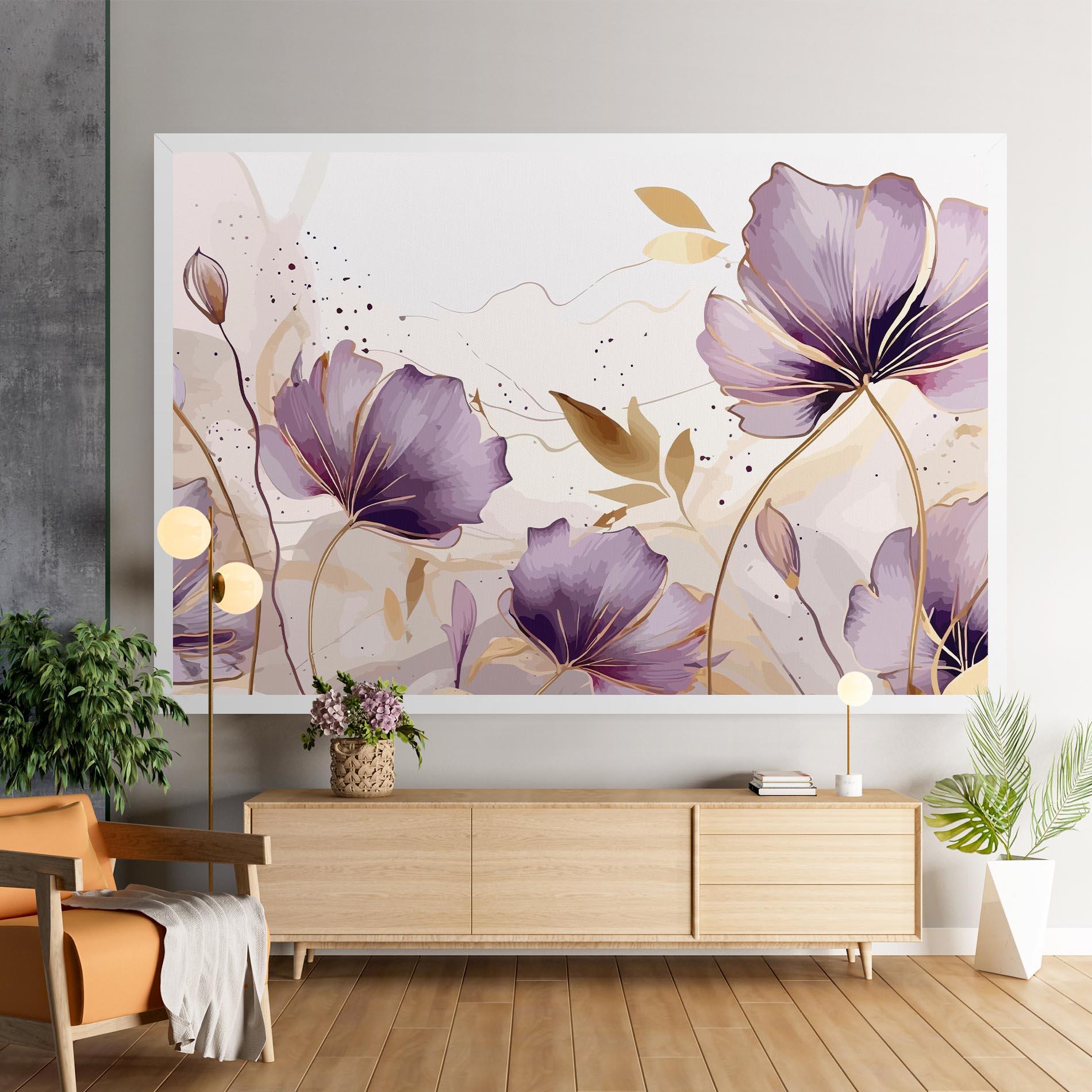 Vászonkép Purple Gold Exotic mockup 9