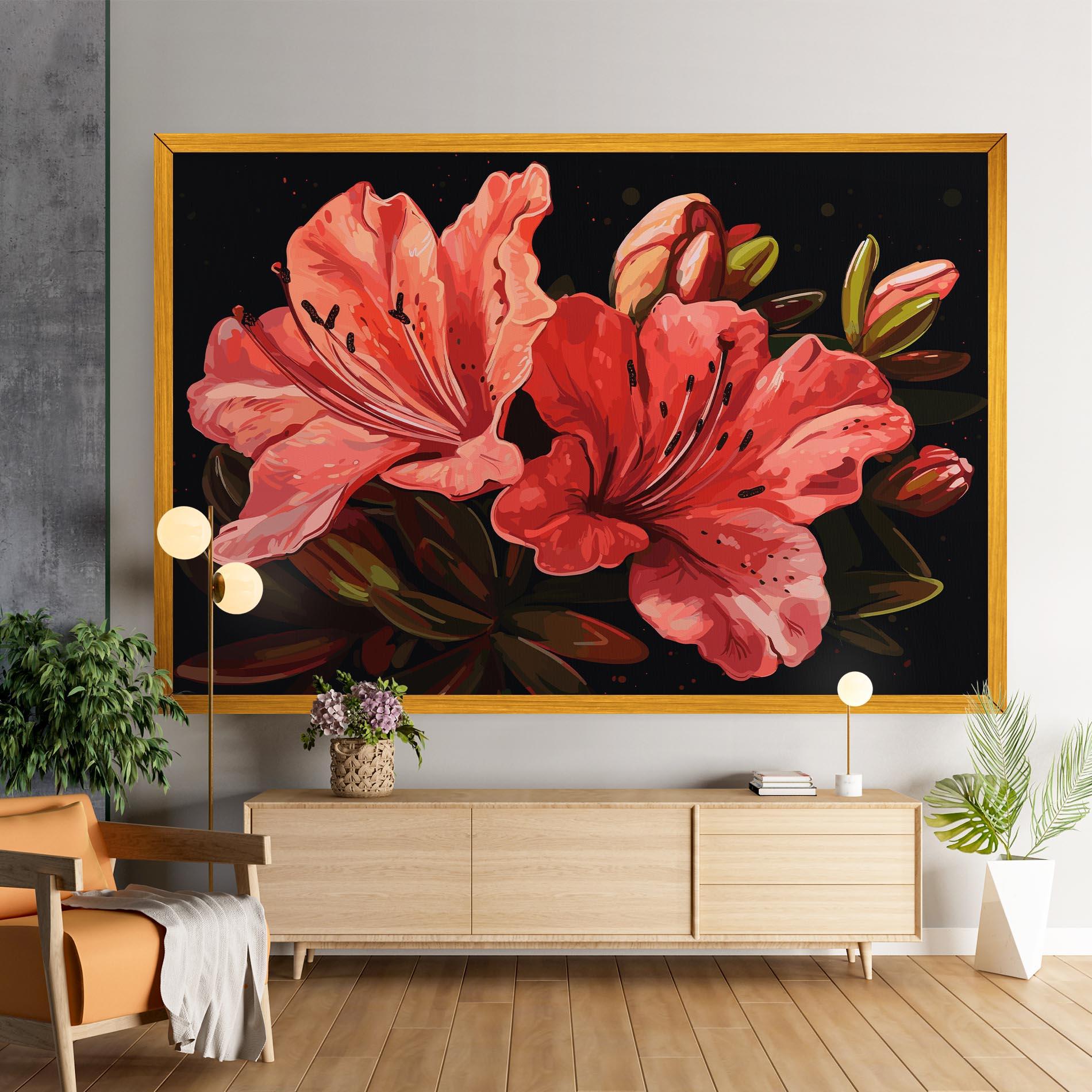 Vászonkép Art Exotic Flower mockup 9