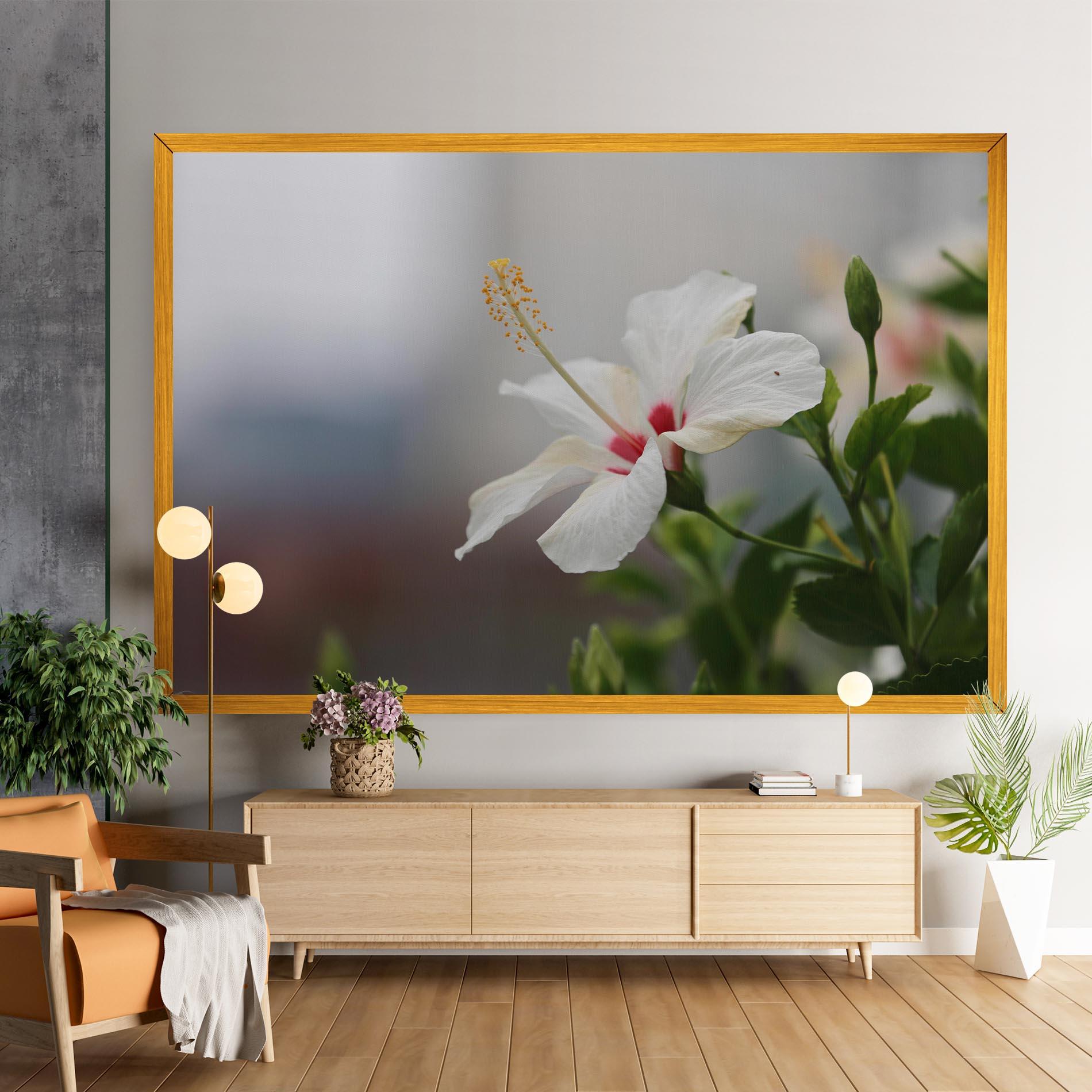 Vászonkép Exotic White Flower mockup 9