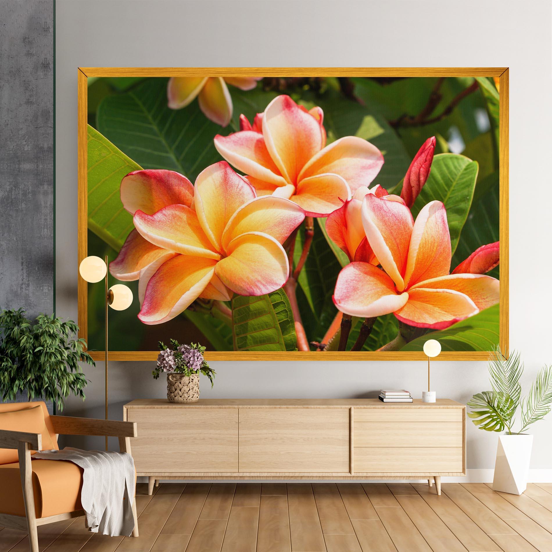 Vászonkép Pretty Plumeria mockup 9