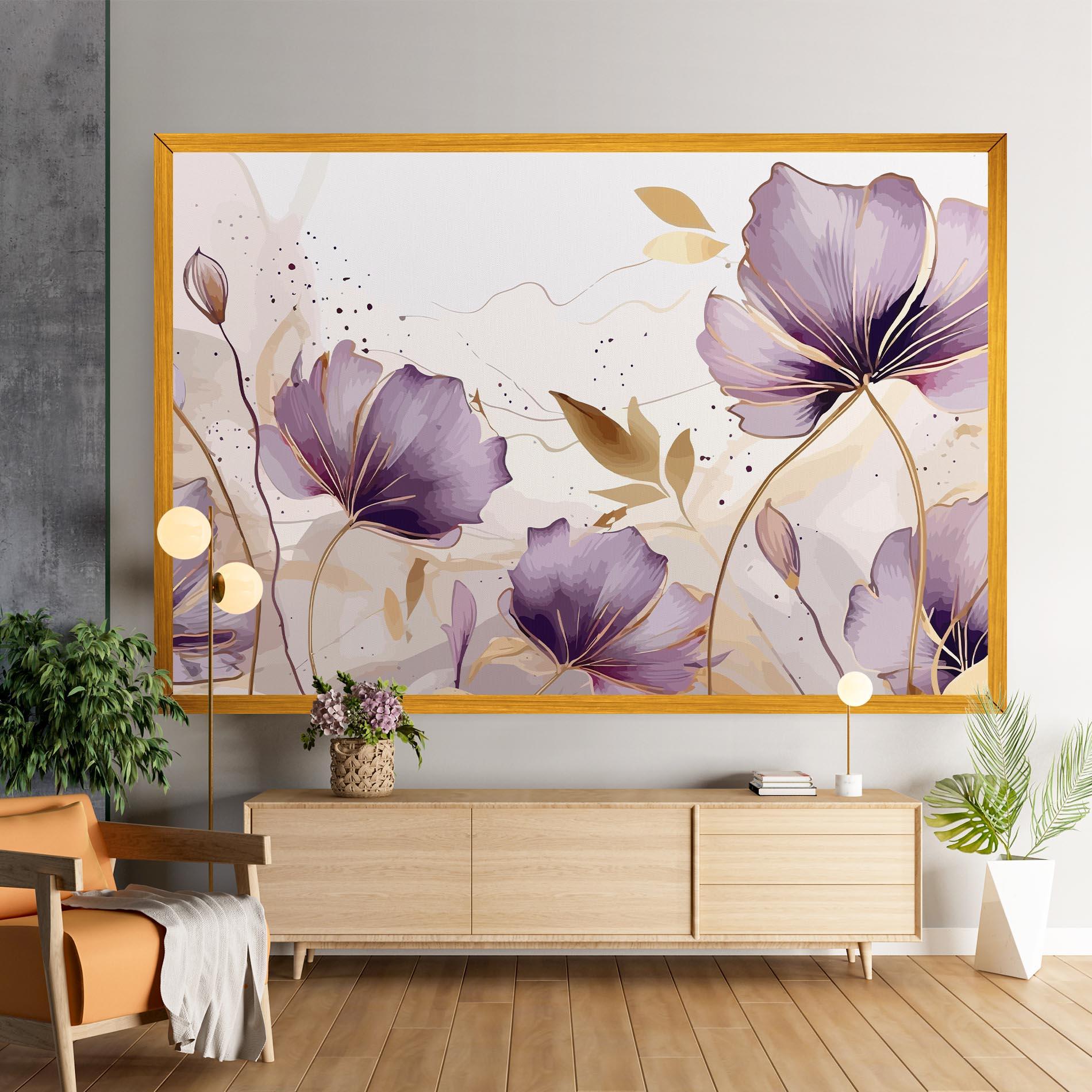 Vászonkép Purple Gold Exotic mockup 9