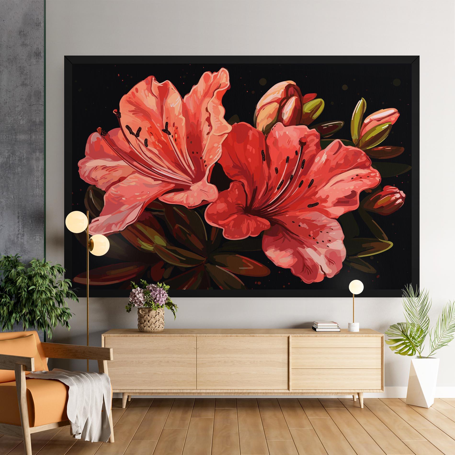 Vászonkép Art Exotic Flower mockup 9