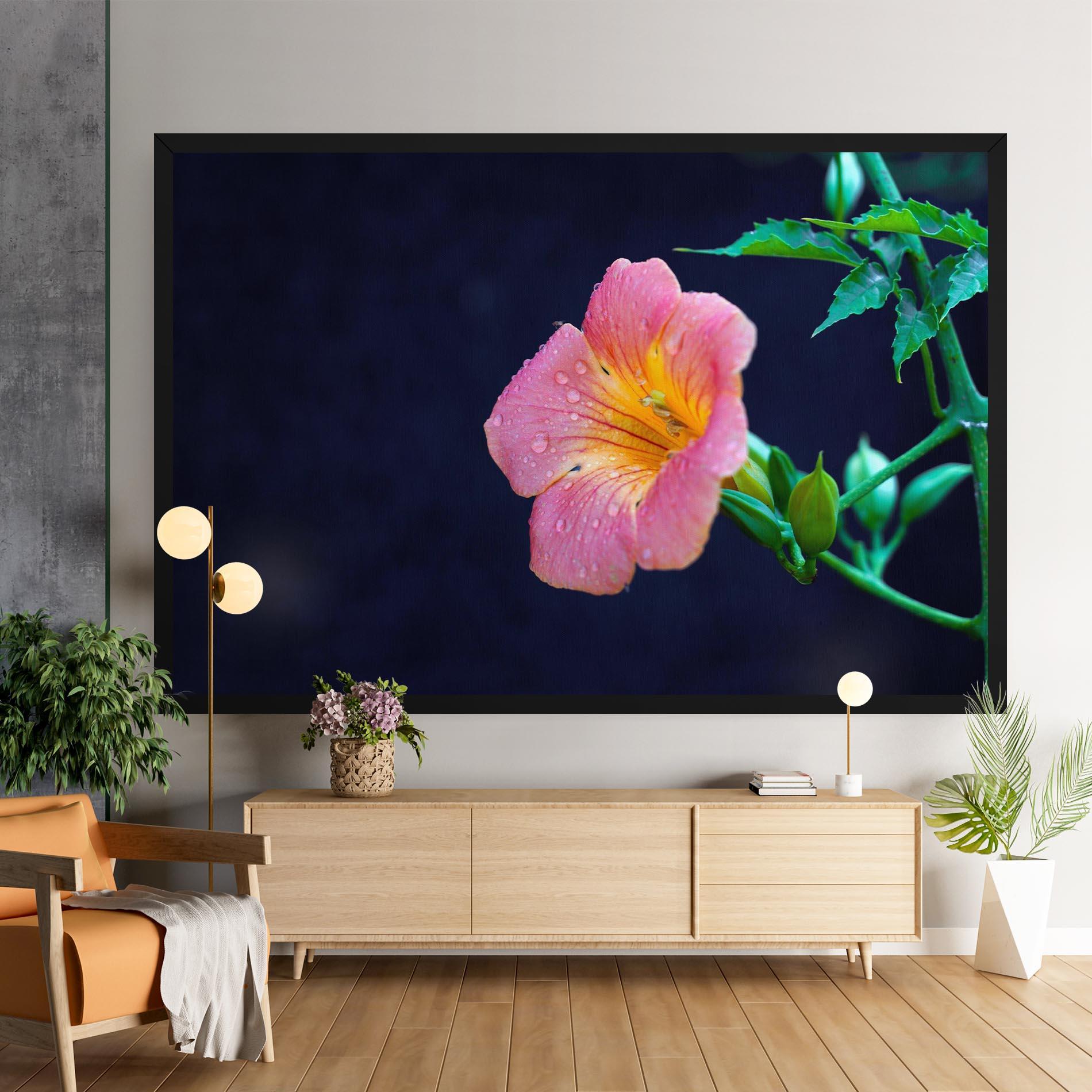 Vászonkép Exotic Pink Plant mockup 9