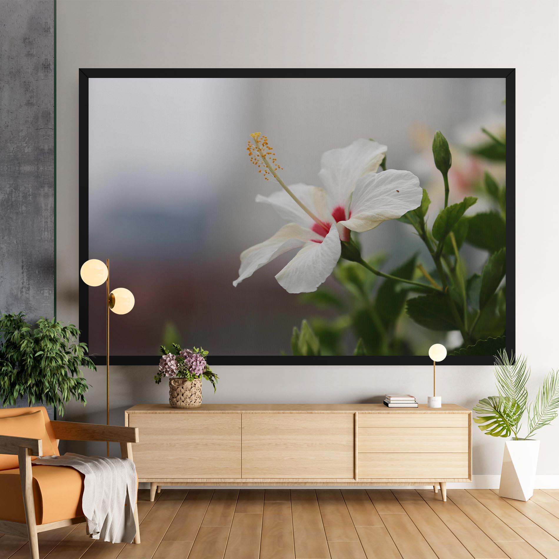 Vászonkép Exotic White Flower mockup 9