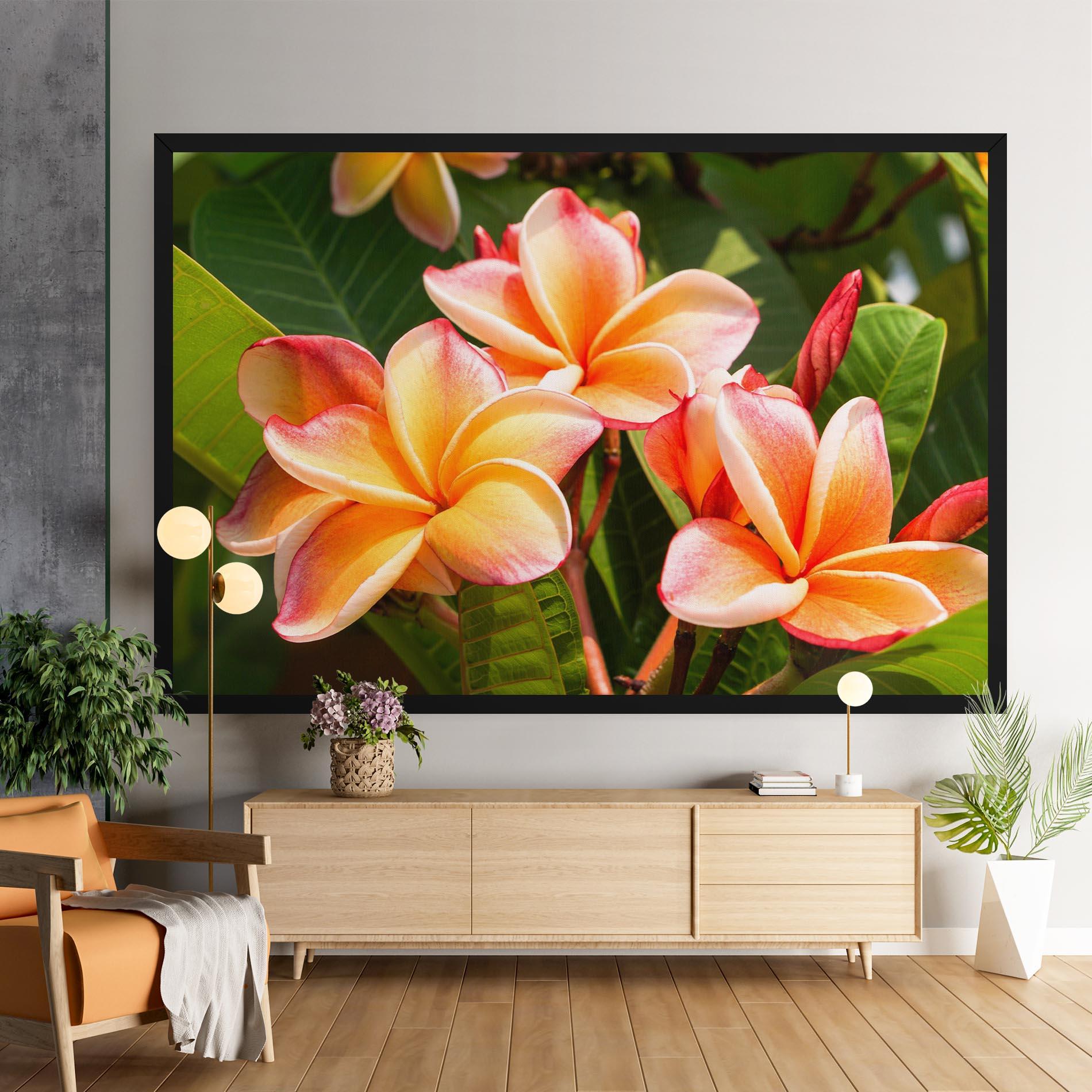 Vászonkép Pretty Plumeria mockup 9