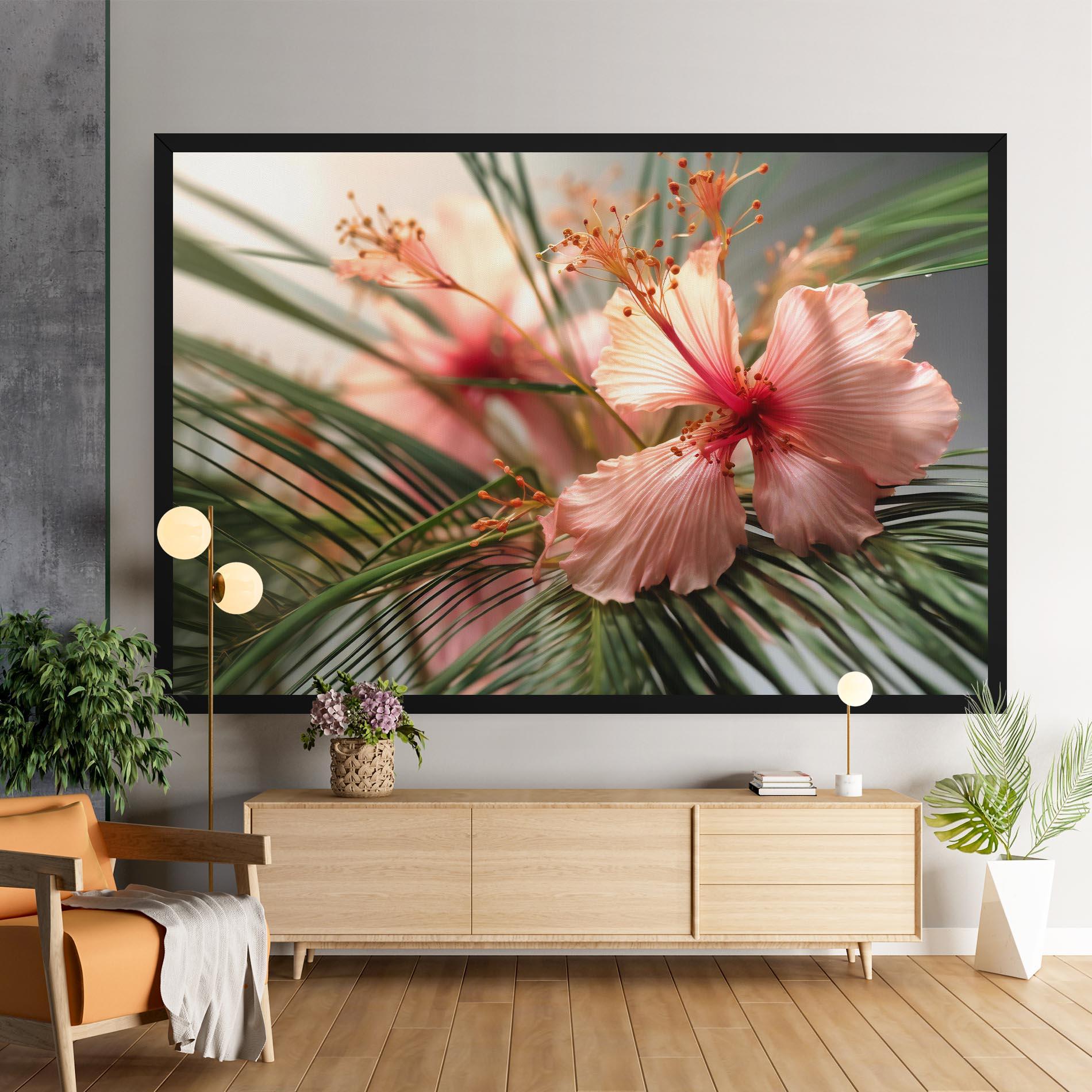 Vászonkép Sunset Exotic Flower mockup 9