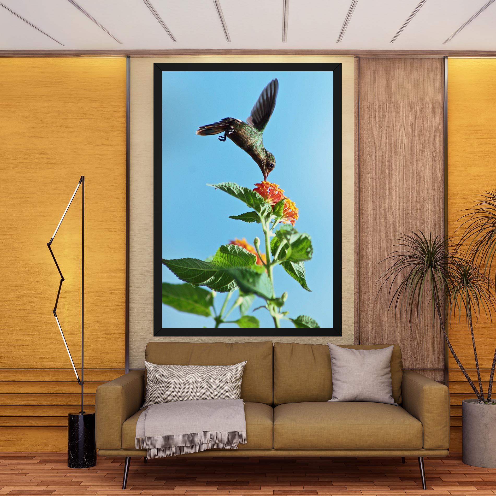 Vászonkép Bird Exotic Flower mockup 9
