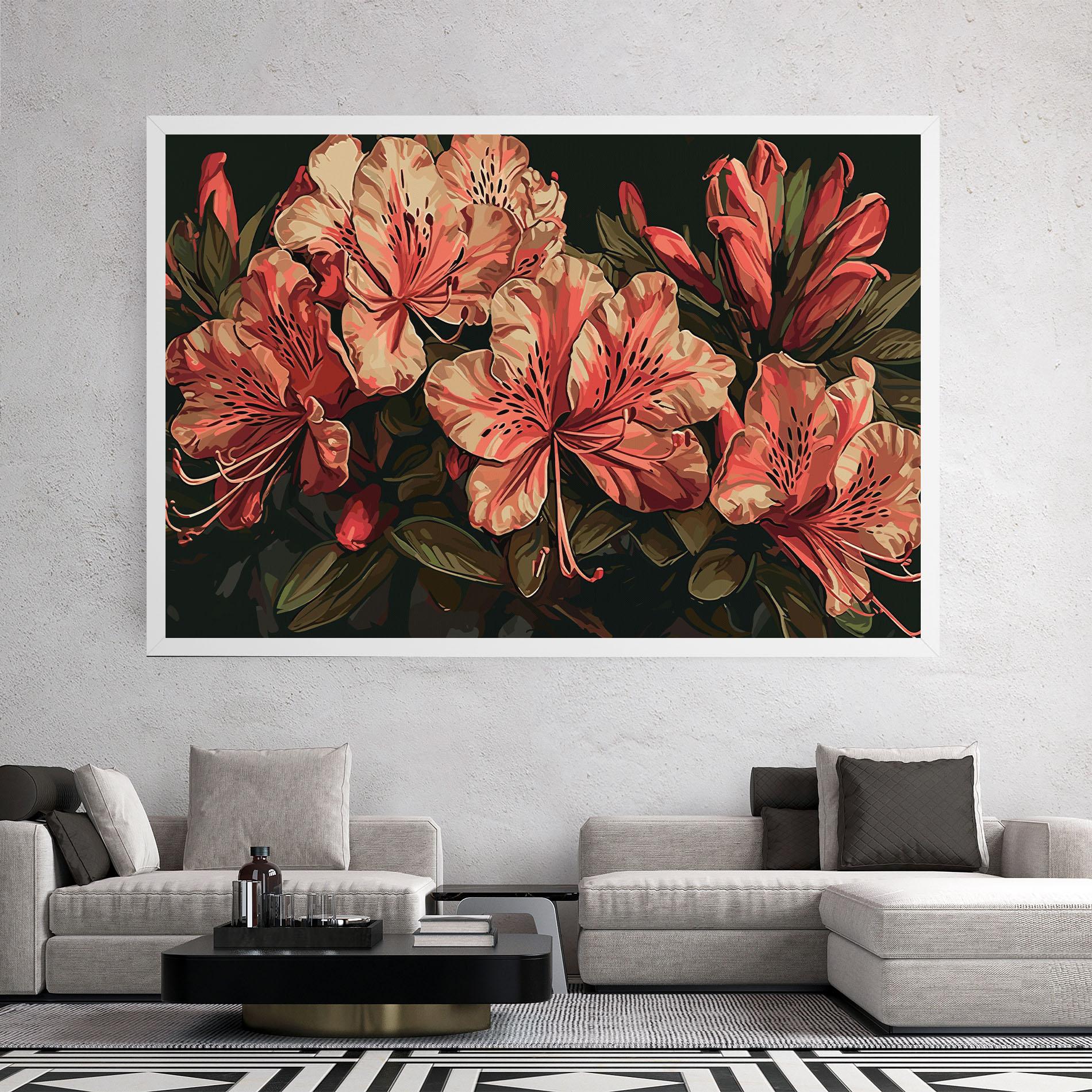 Vászonkép Cream Exotic Art mockup 2