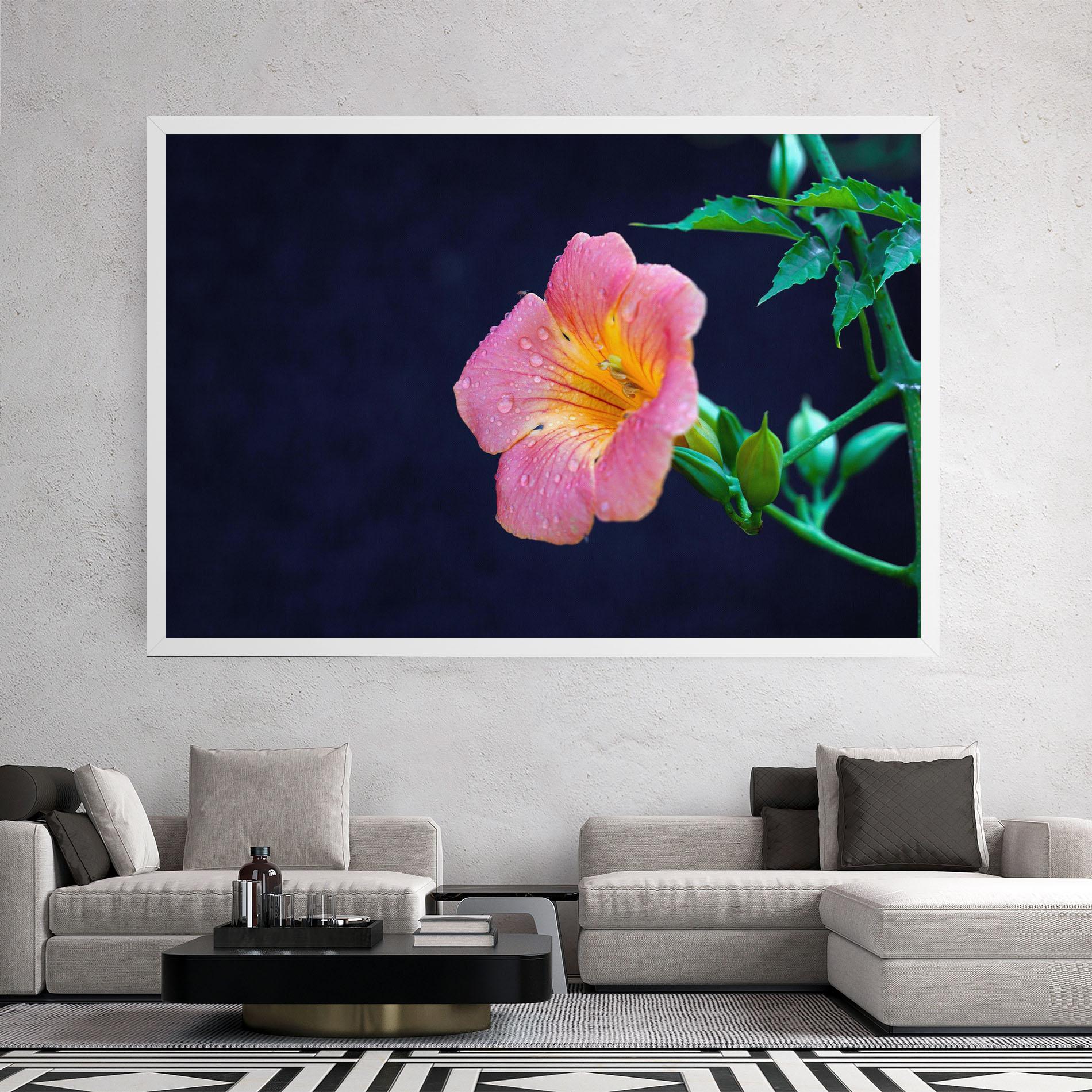 Vászonkép Exotic Pink Plant mockup 2