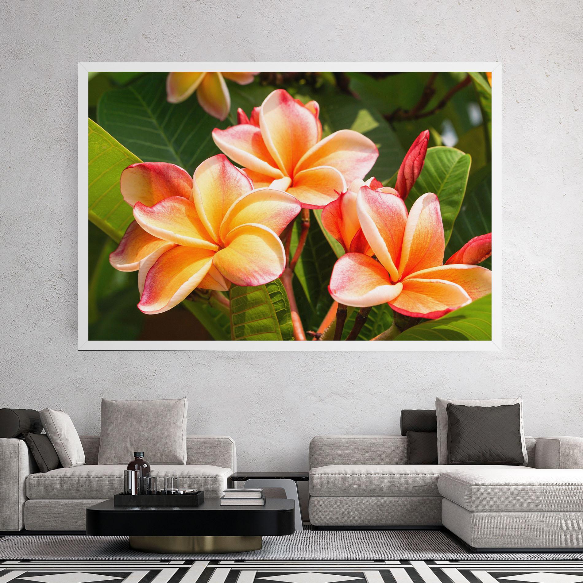 Vászonkép Pretty Plumeria mockup 2