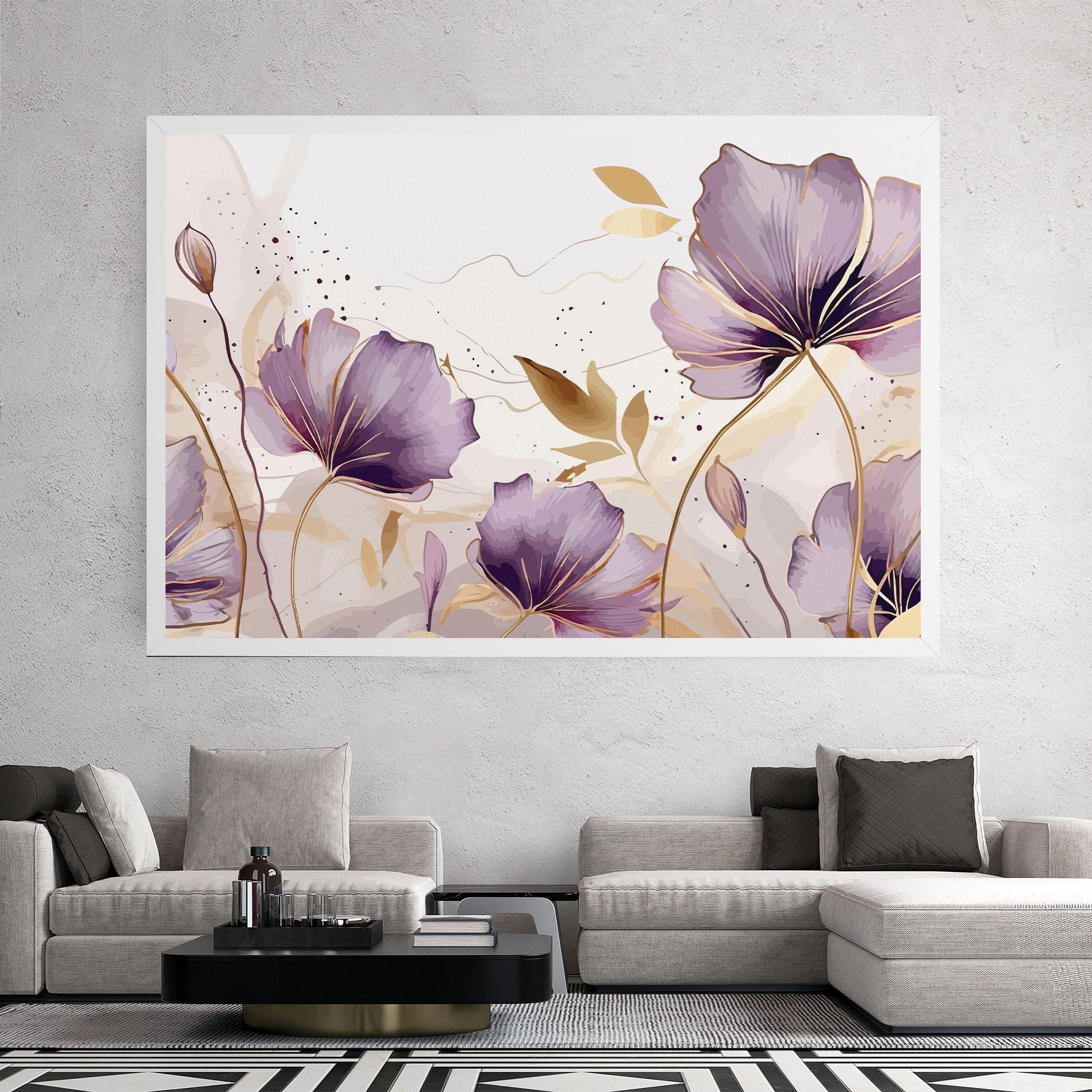 Vászonkép Purple Gold Exotic mockup 2