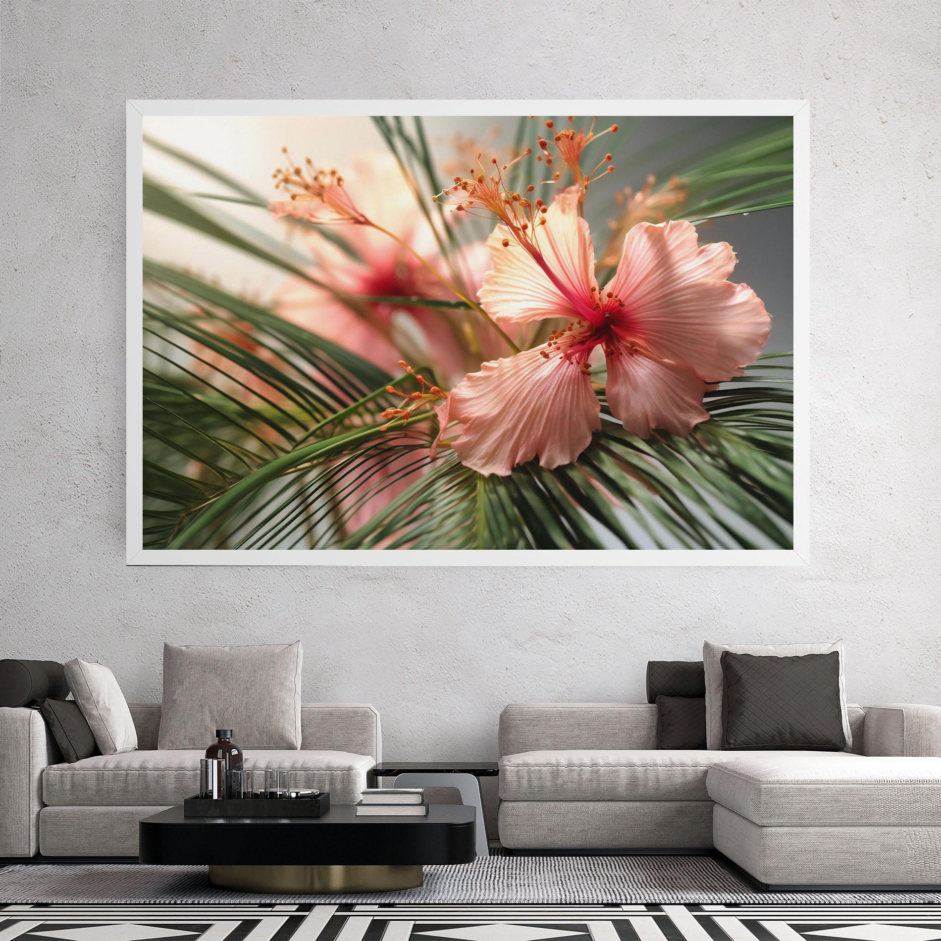 Vászonkép Sunset Exotic Flower mockup 2