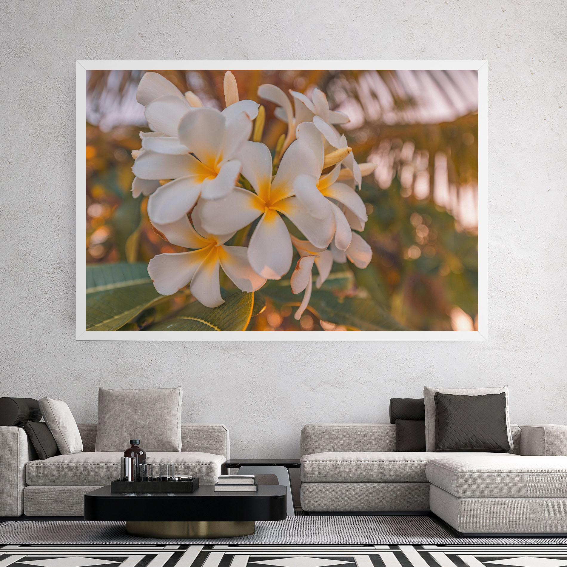 Vászonkép White Plumeria mockup 2