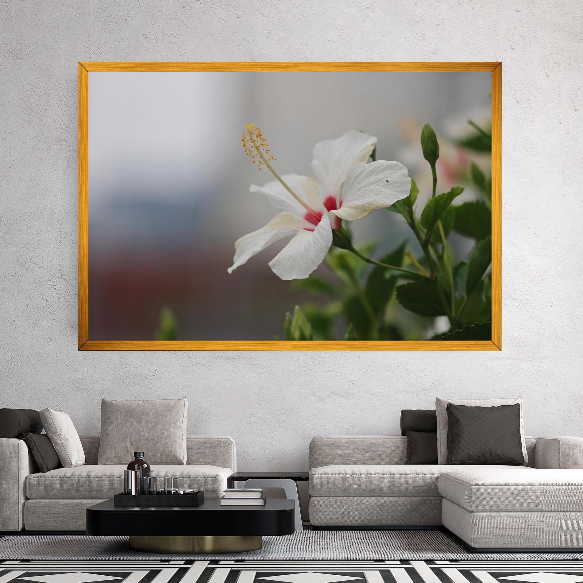 Vászonkép Exotic White Flower mockup 2