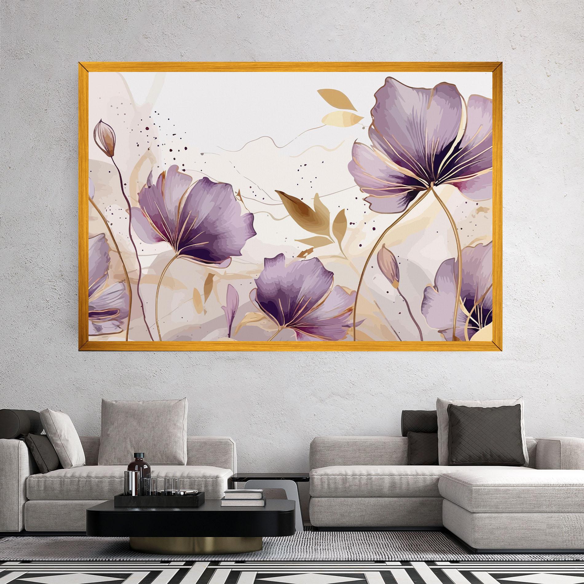 Vászonkép Purple Gold Exotic mockup 2