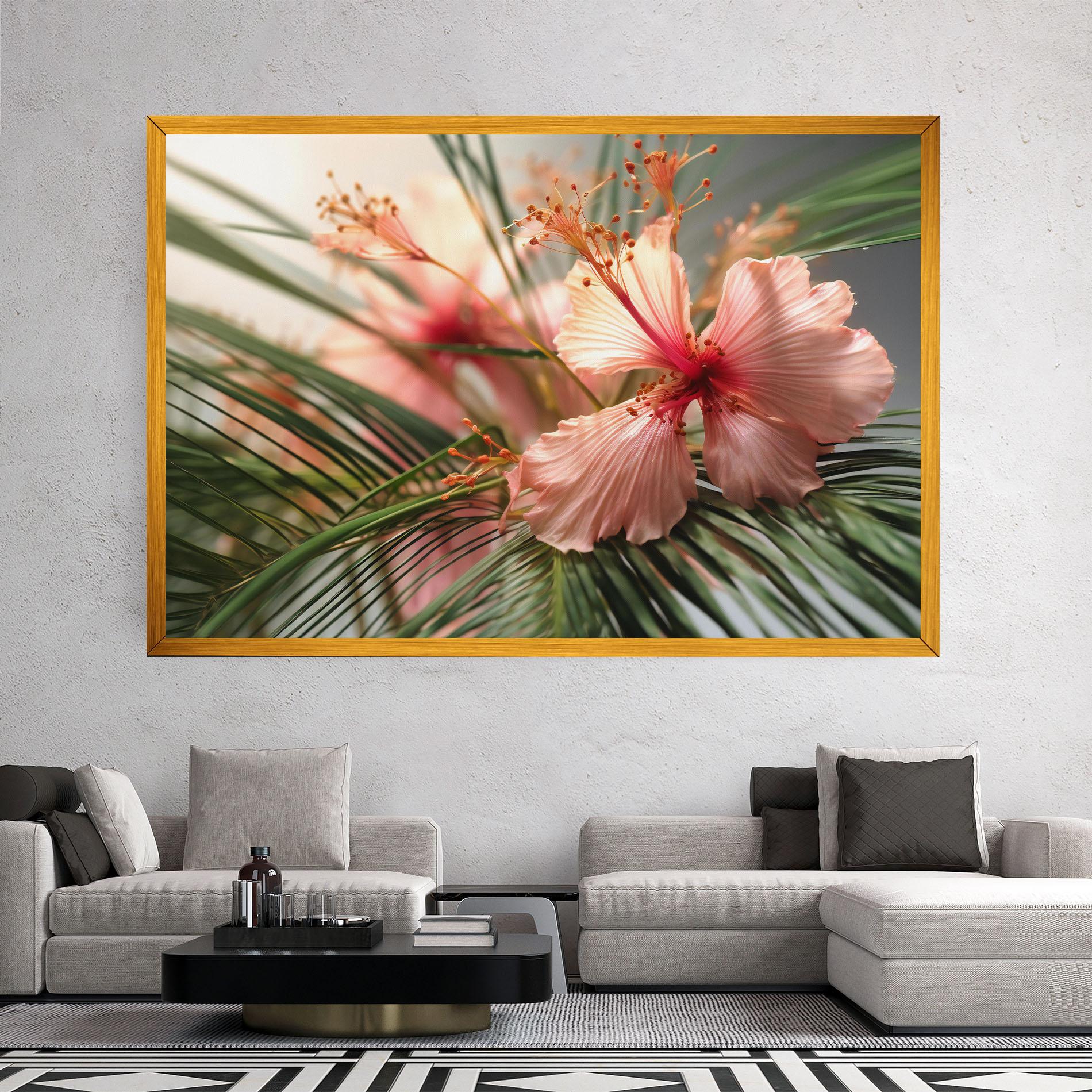 Vászonkép Sunset Exotic Flower mockup 2