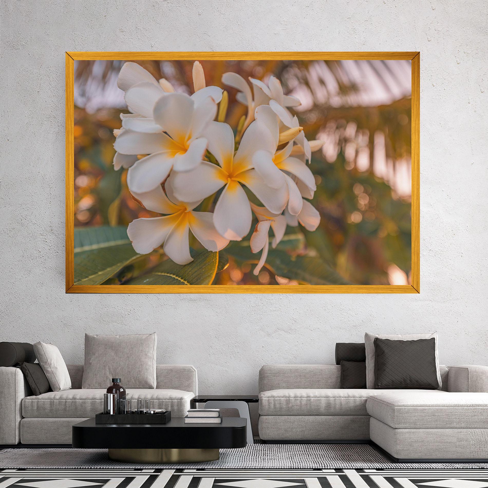 Vászonkép White Plumeria mockup 2