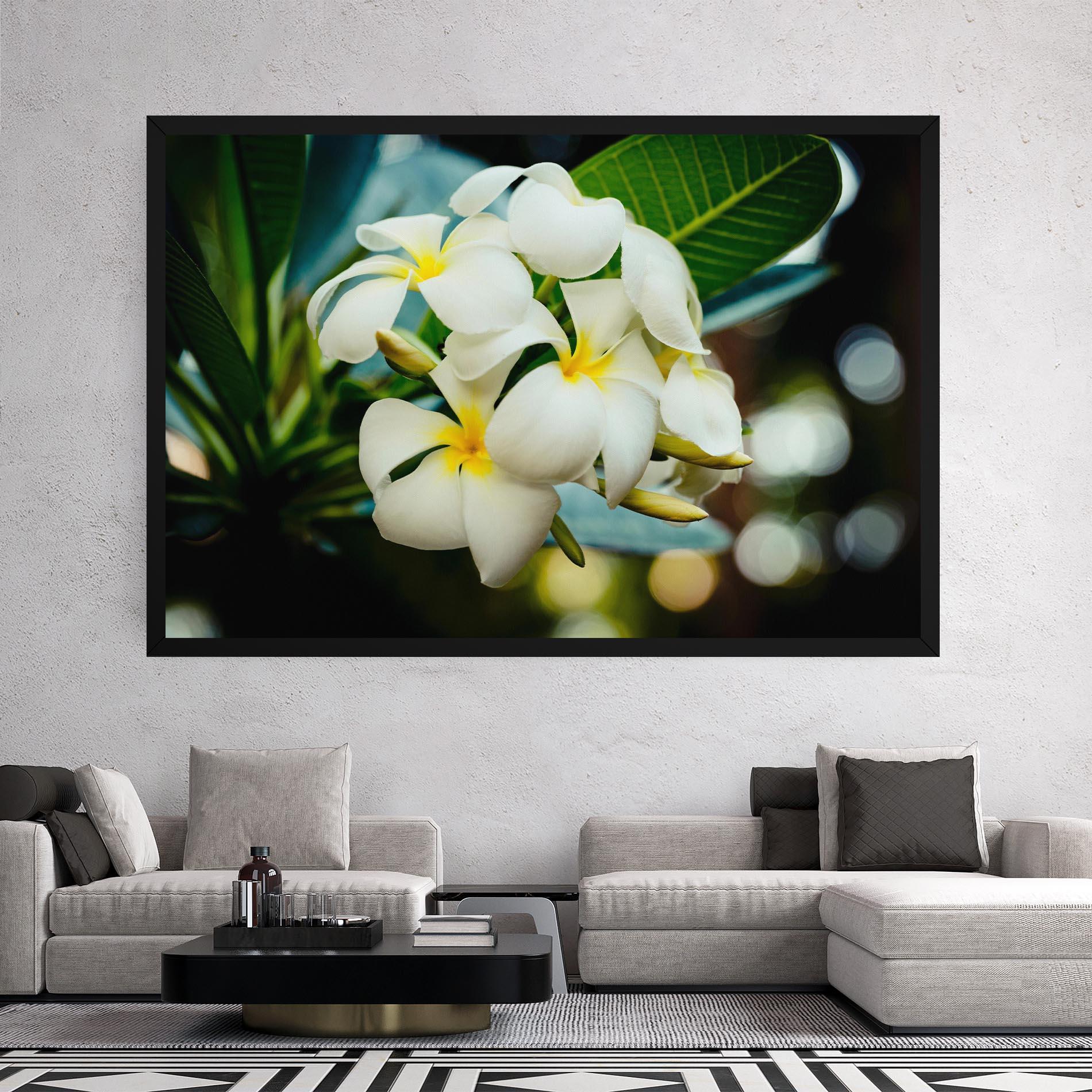 Vászonkép Beautiful White Exotic mockup 2
