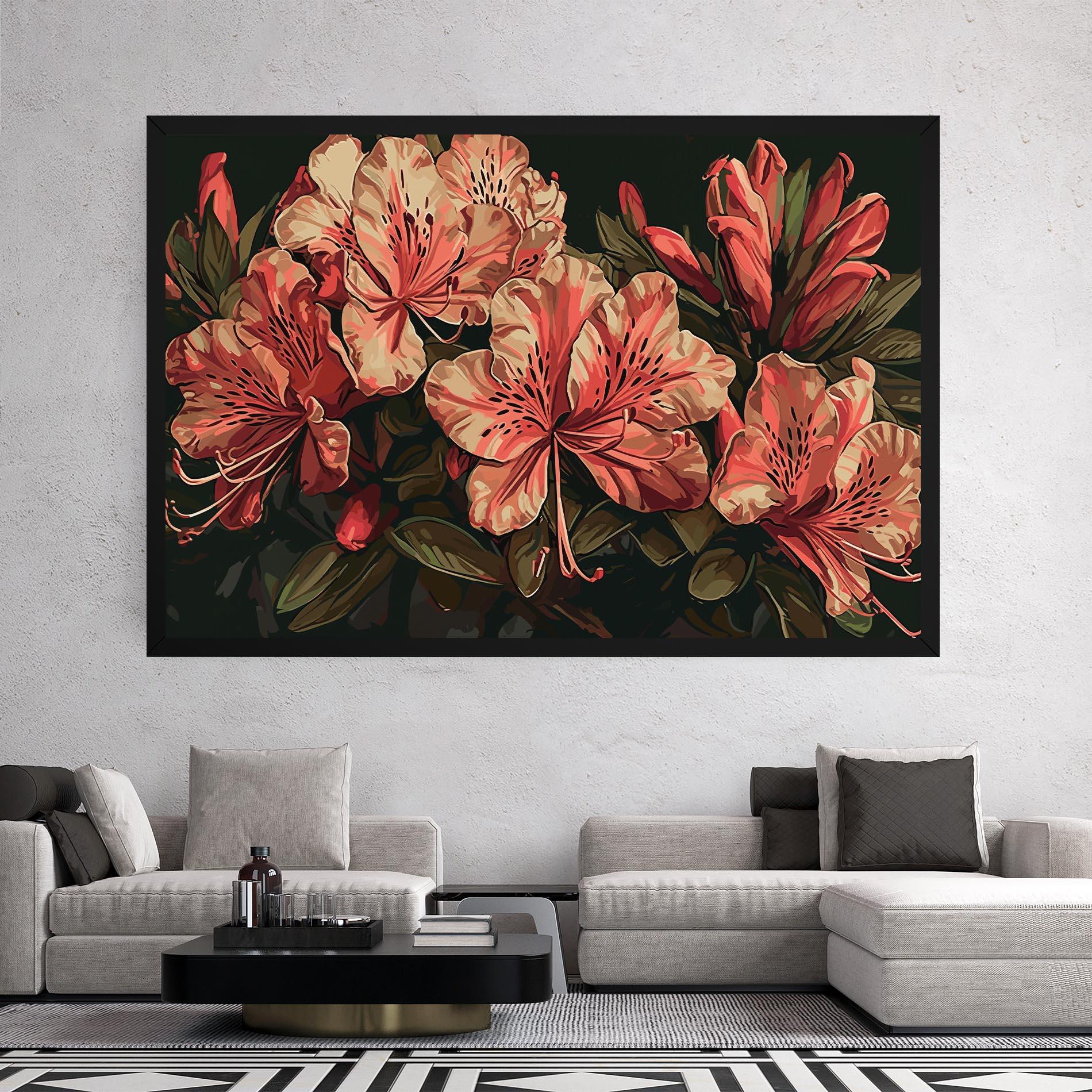 Vászonkép Cream Exotic Art mockup 2