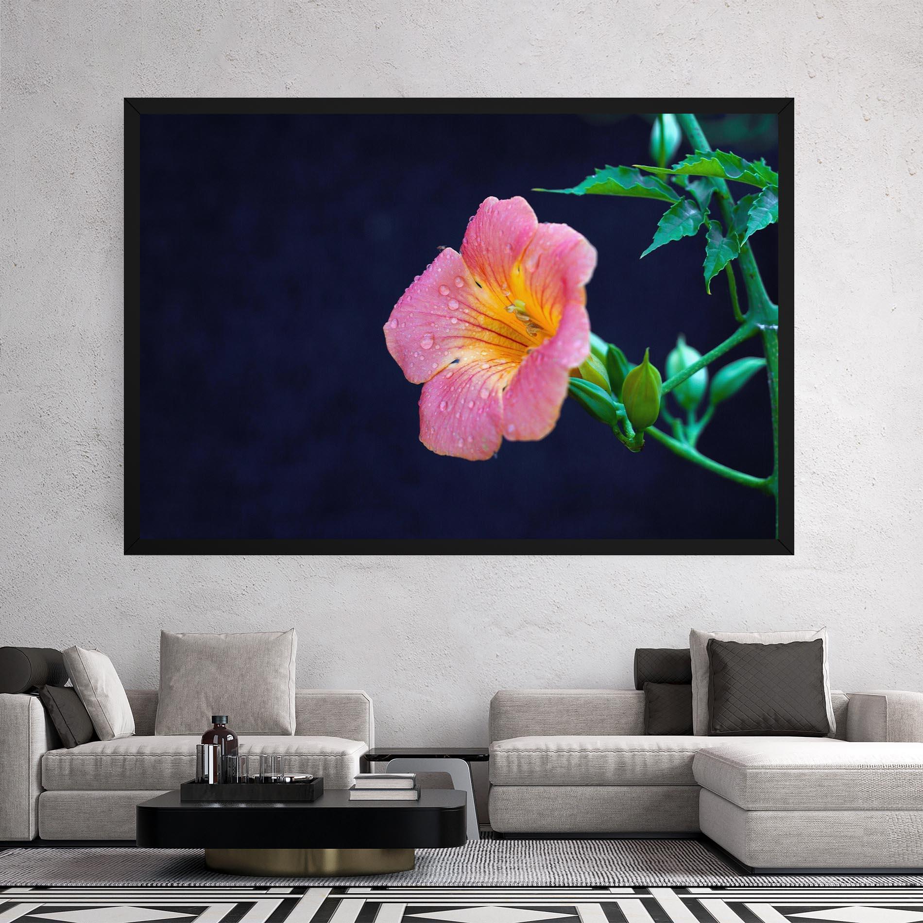 Vászonkép Exotic Pink Plant mockup 2