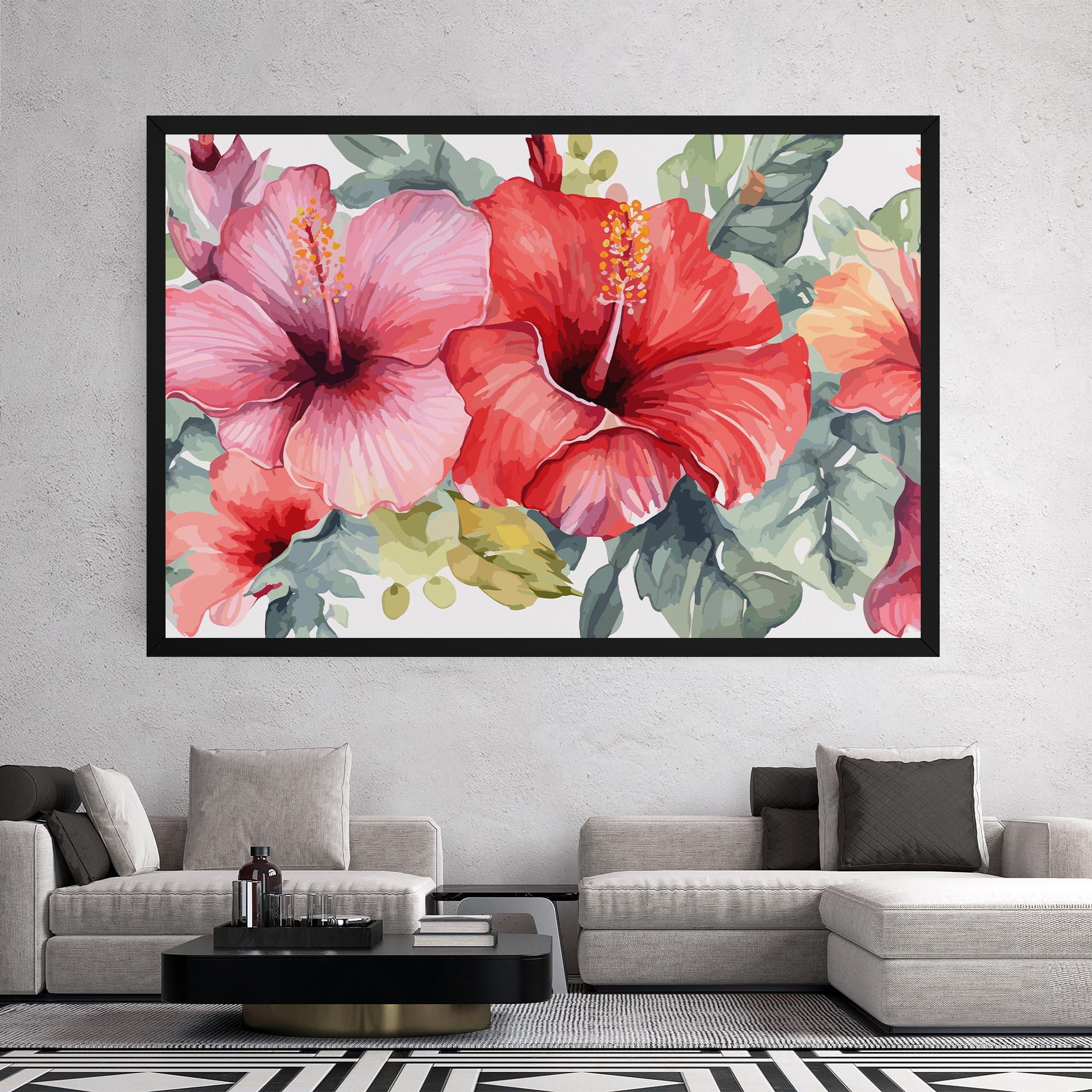 Vászonkép Pink Red Exotic mockup 2