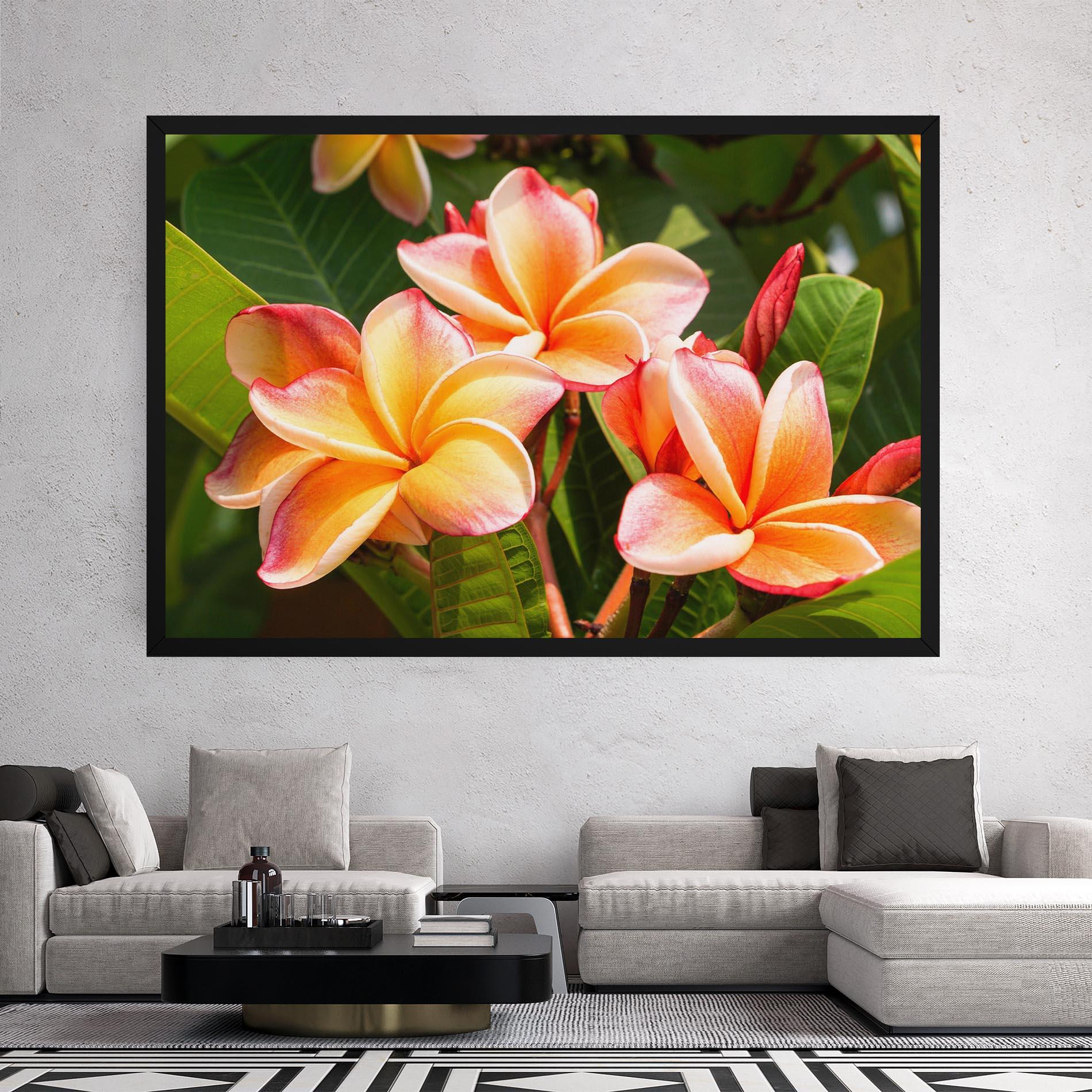 Vászonkép Pretty Plumeria mockup 2