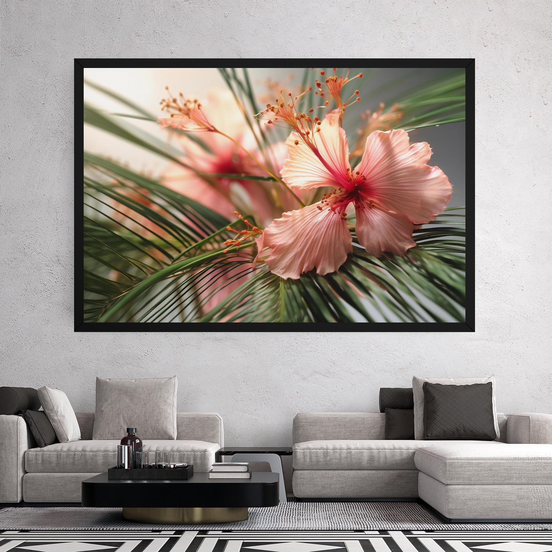 Vászonkép Sunset Exotic Flower mockup 2