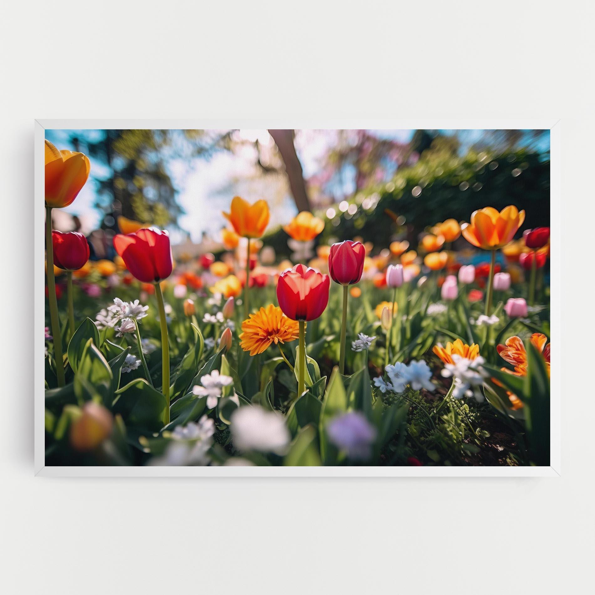 Vászonkép Garden Tulips Mix mockup 0