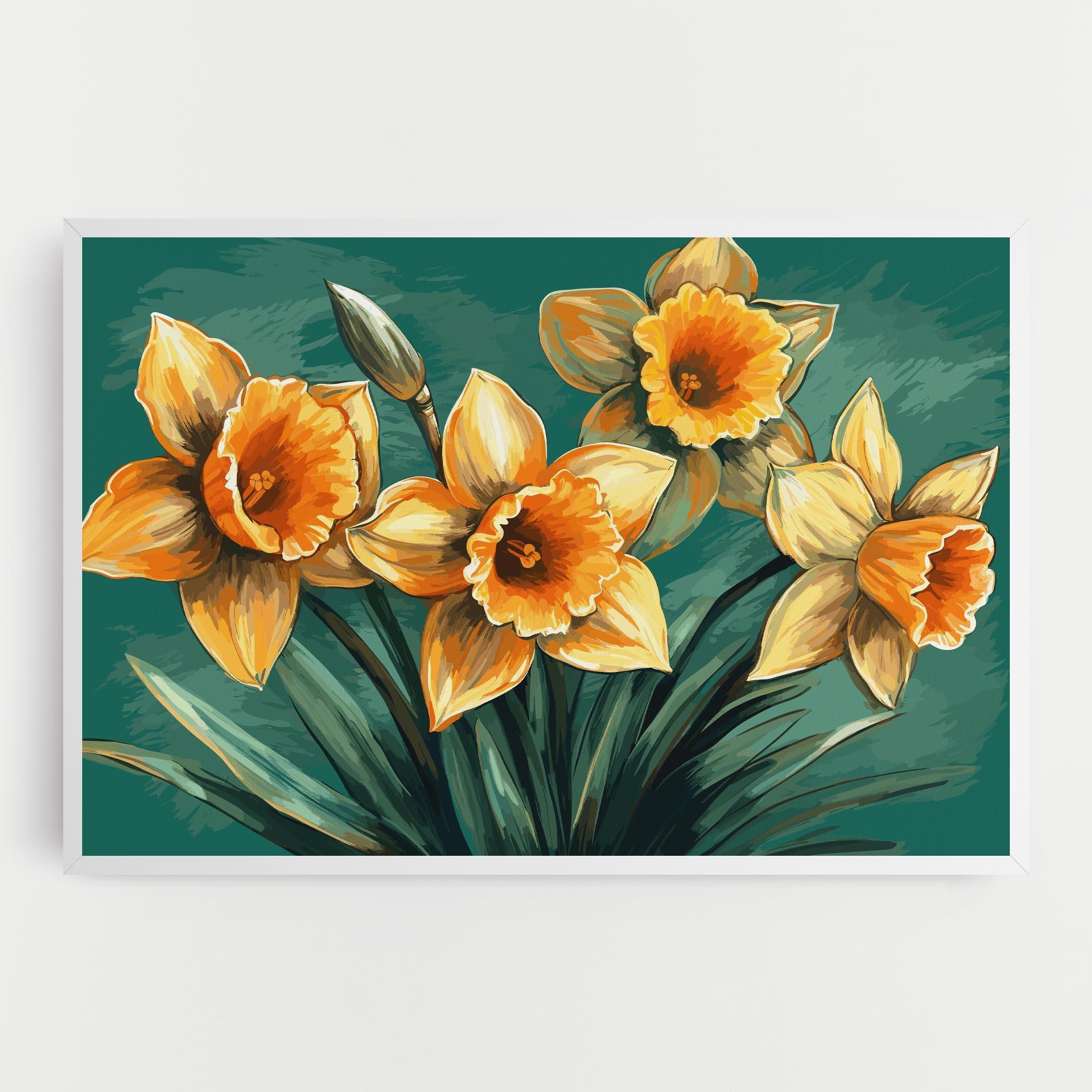 Vászonkép Yellow Wild Flower mockup 0