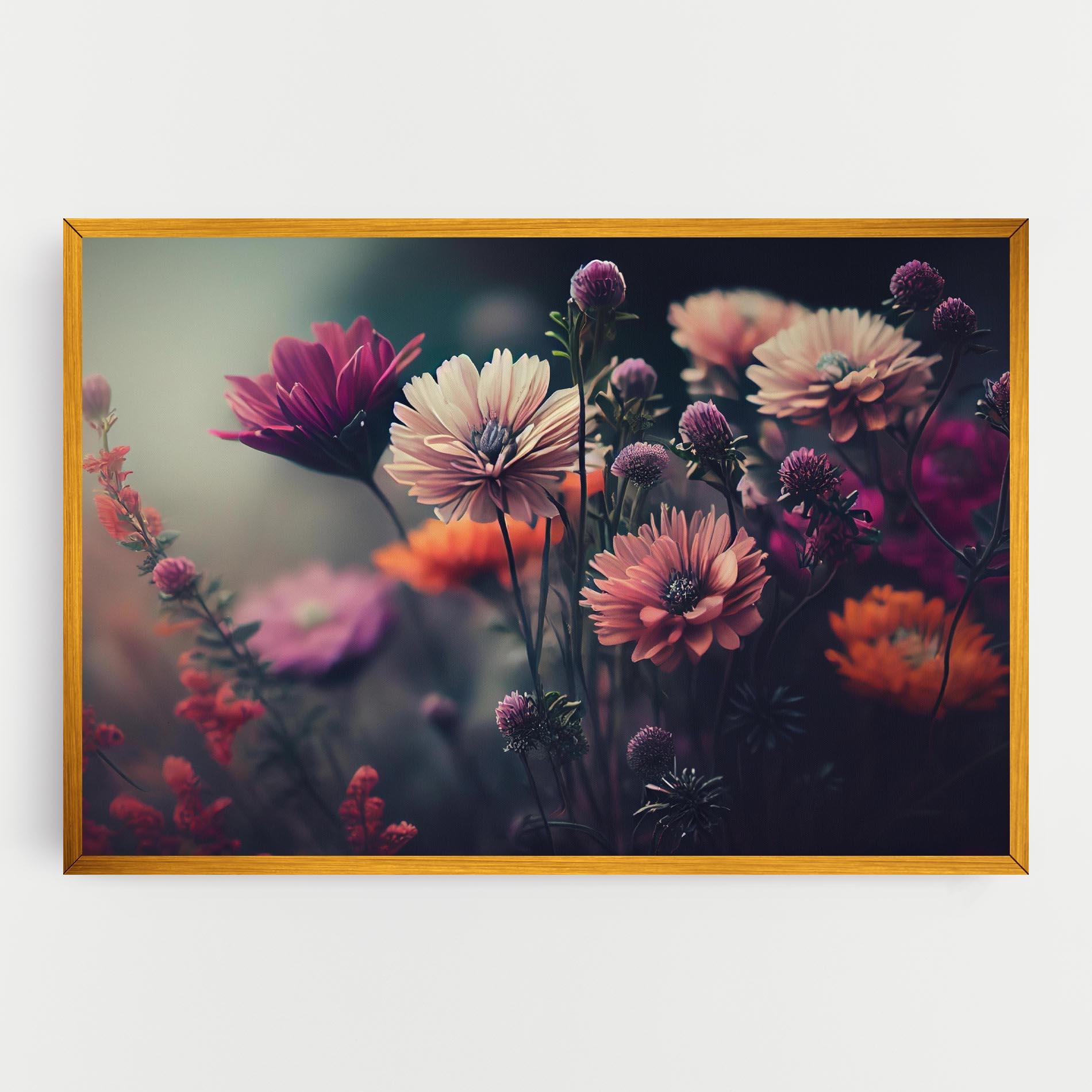 Vászonkép Beautiful Flower Garden mockup 0