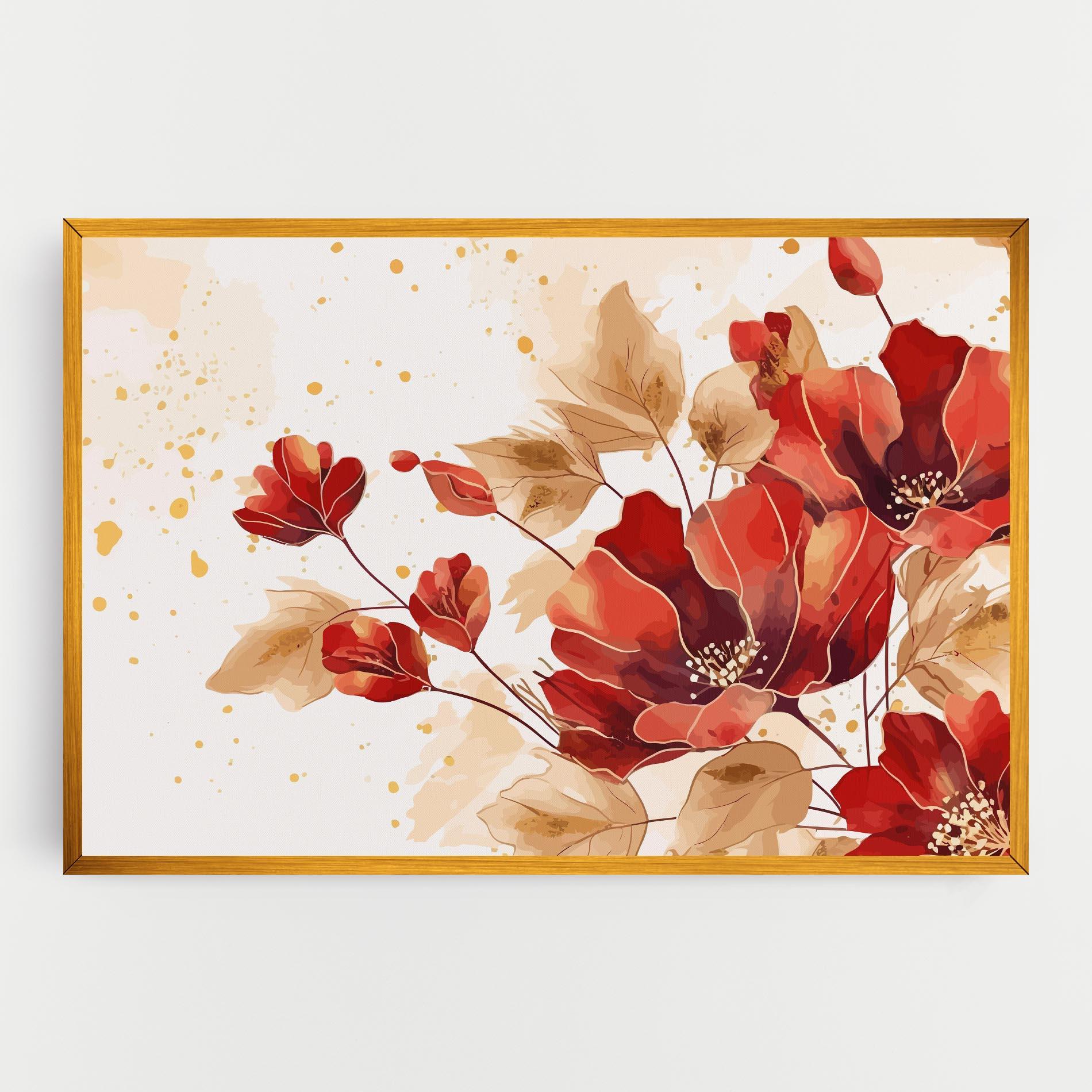 Vászonkép Red Wild Gold mockup 0