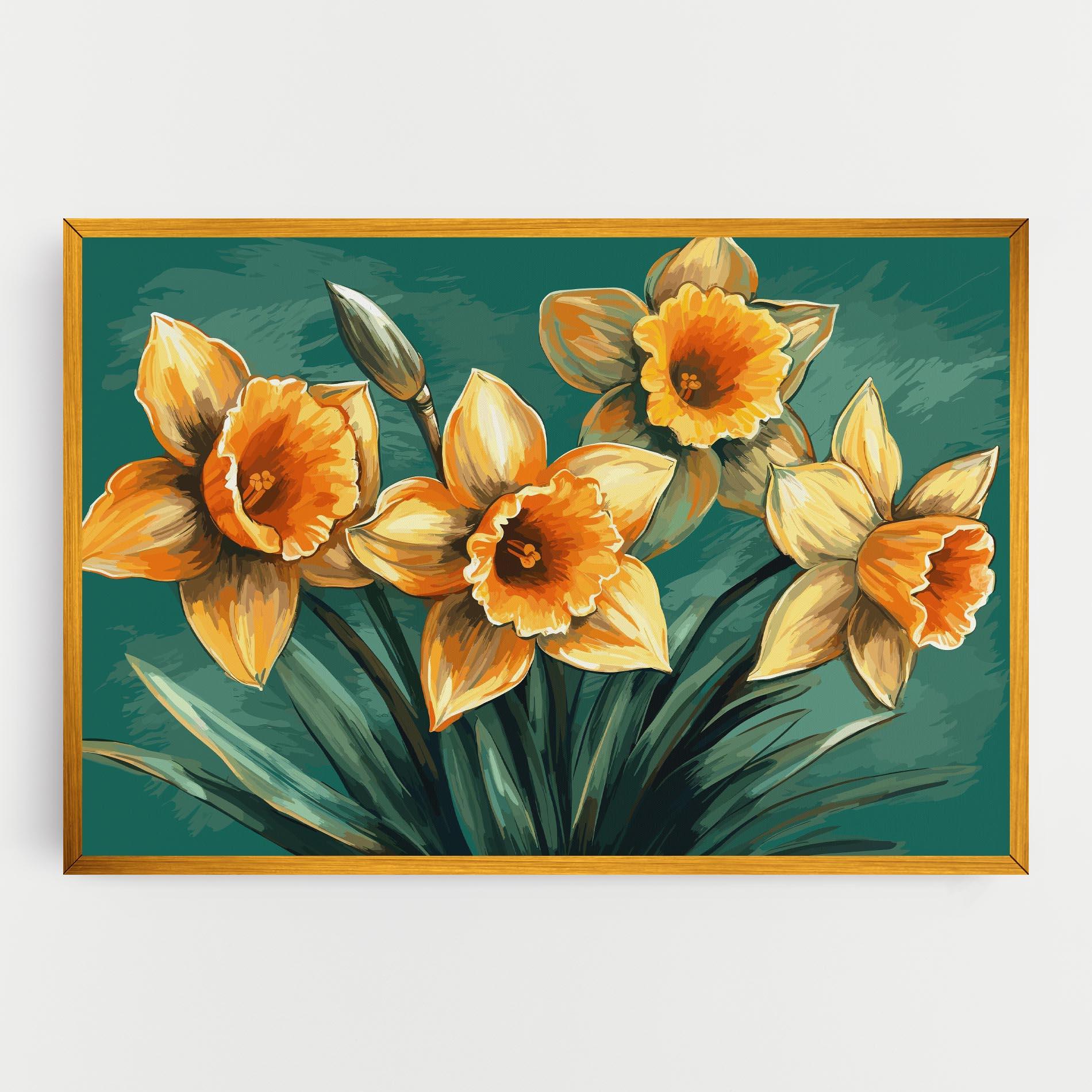 Vászonkép Yellow Wild Flower mockup 0
