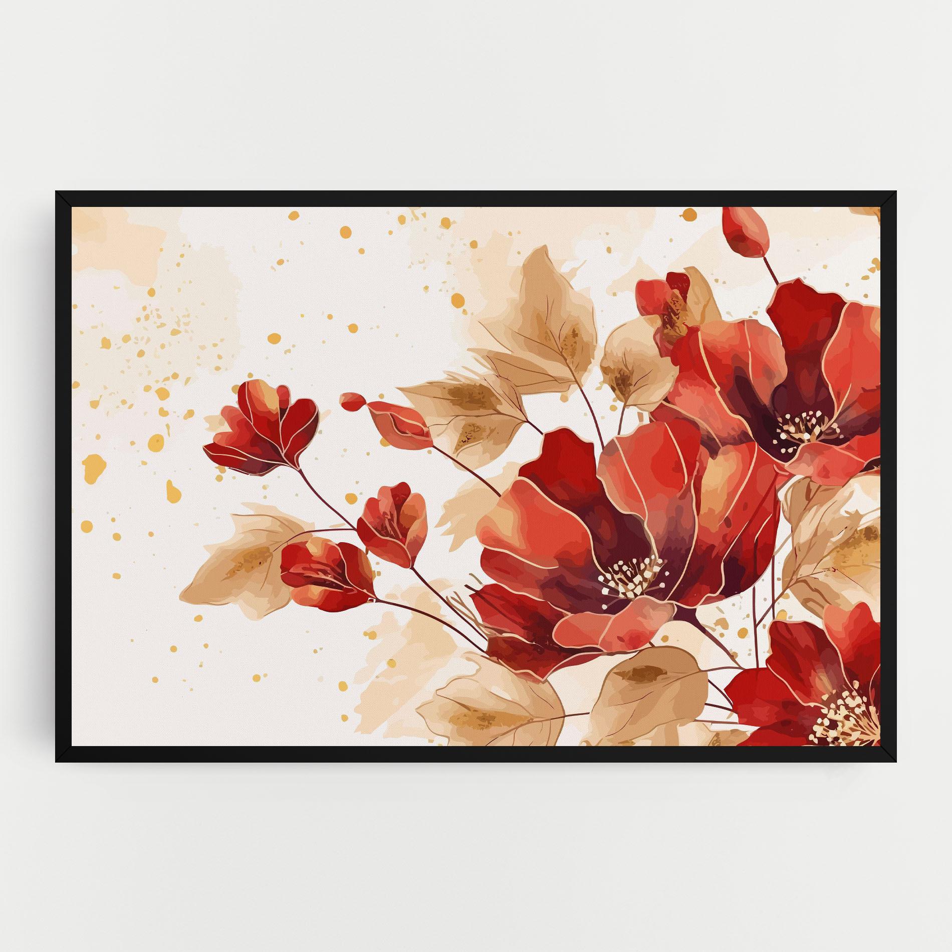 Vászonkép Red Wild Gold mockup 0