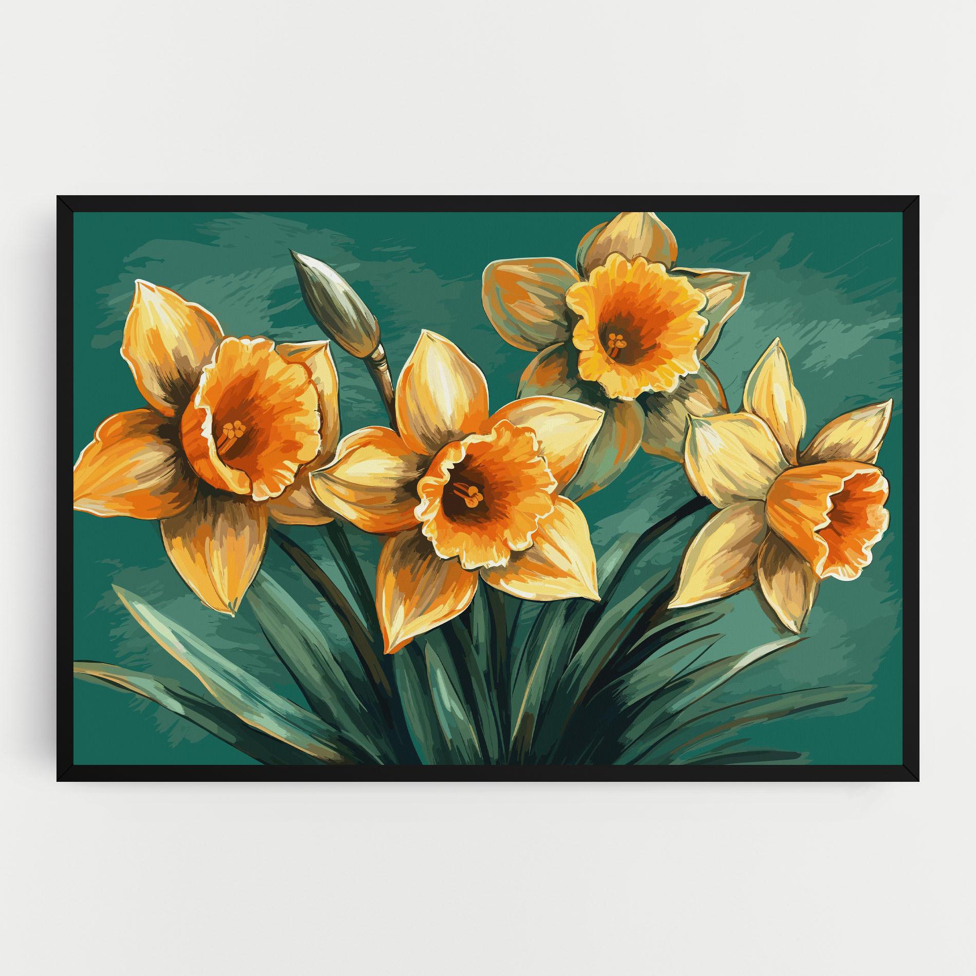 Vászonkép Yellow Wild Flower mockup 0